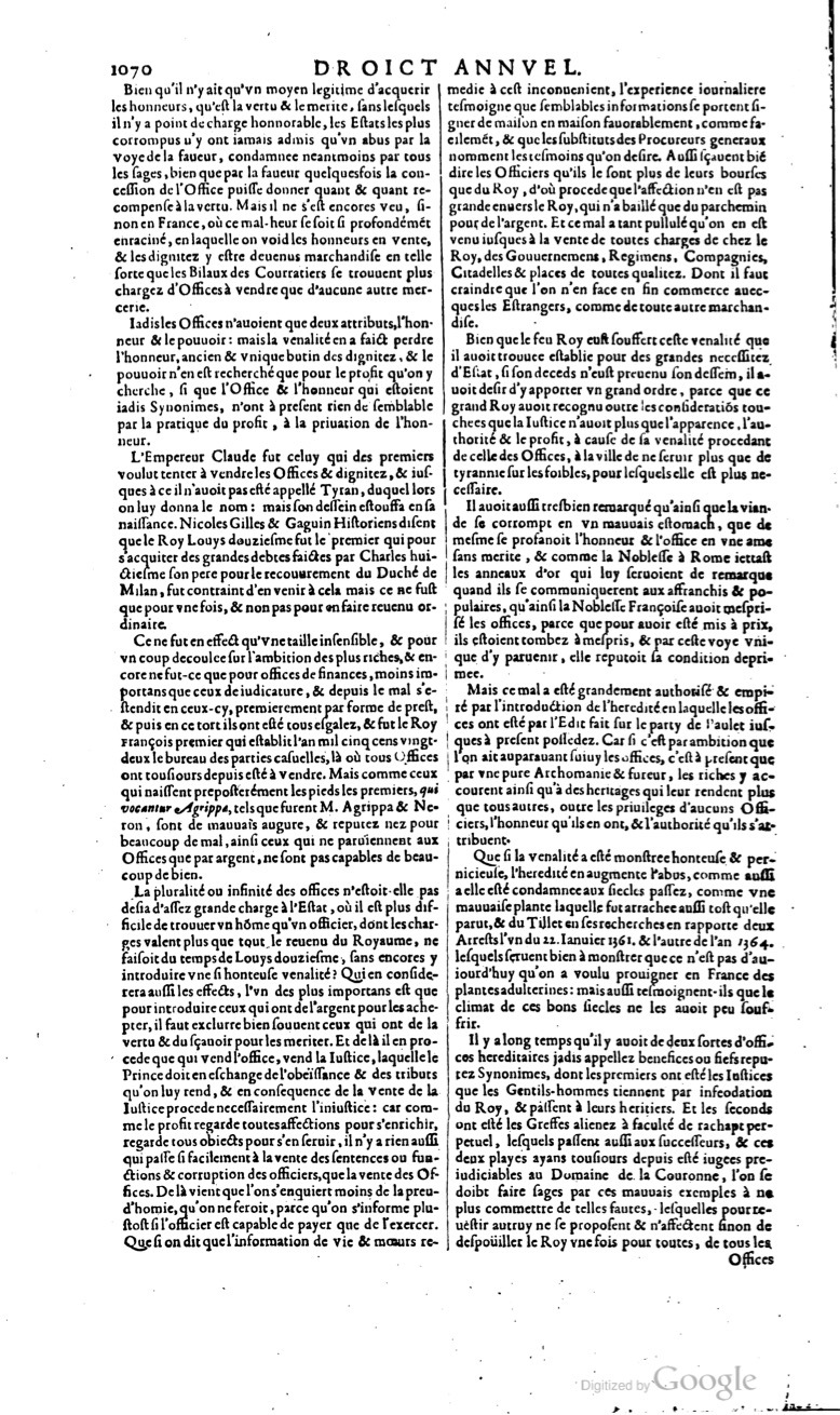 1629 - Veuve Nicolas Buon - Trésor du droit français (29620 T. 1) - BM Lyon