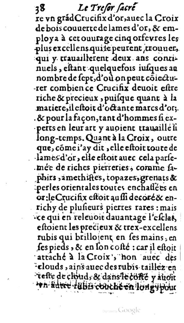 1646 - Jean Billaine - Trésor sacré ou inventaire des saintes reliques - BM Lyon 1646 - Jean Billaine - Trésor sacré ou inventaire des saintes reliques - BM Lyon