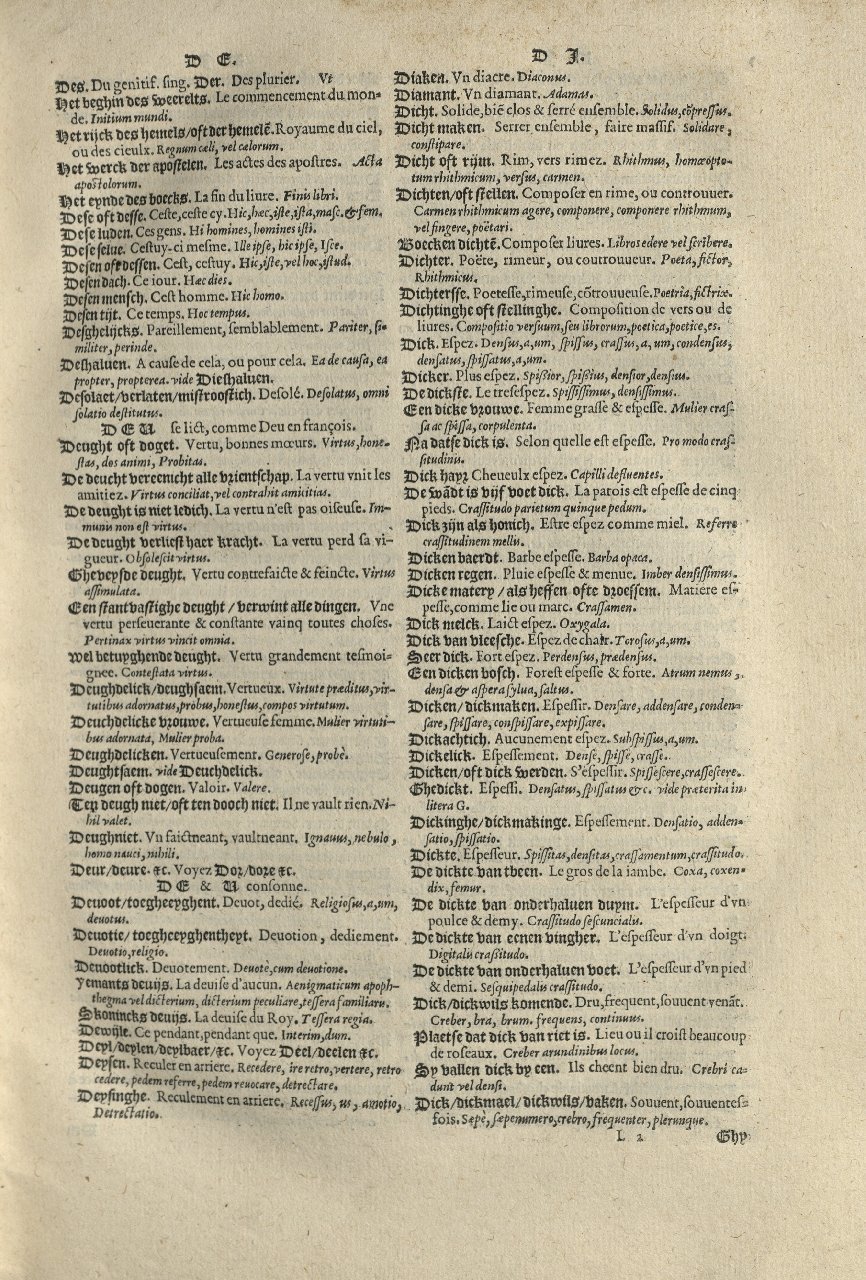 1573 - Christophe Plantin - Trésor du langage bas-allemand - Greifswald 1573 - Christophe Plantin - Trésor du langage bas-allemand - Greifswald