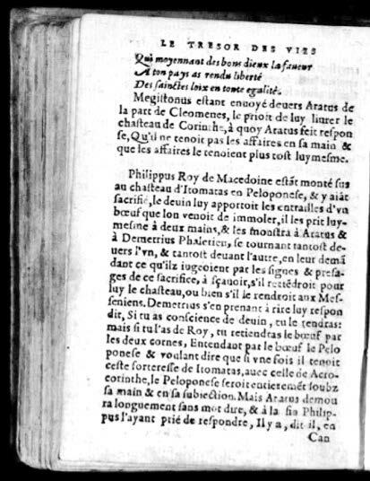 1574 - Benoît Rigaud - Trésor des vies de Plutarque - Avignon