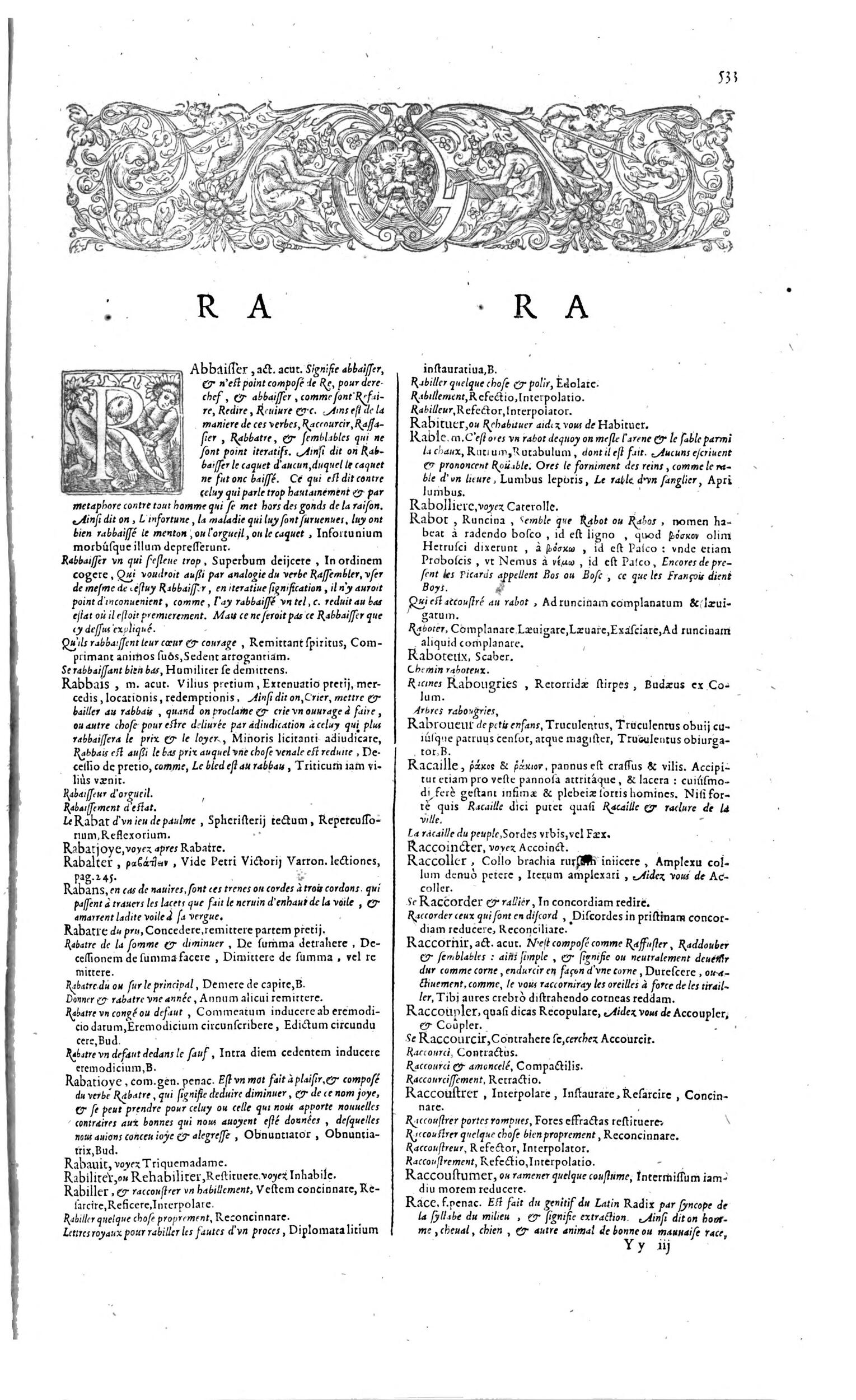 1606 - David Douceur - Trésor de la langue française - BM Lyon 1606 - David Douceur - Trésor de la langue française - BM Lyon