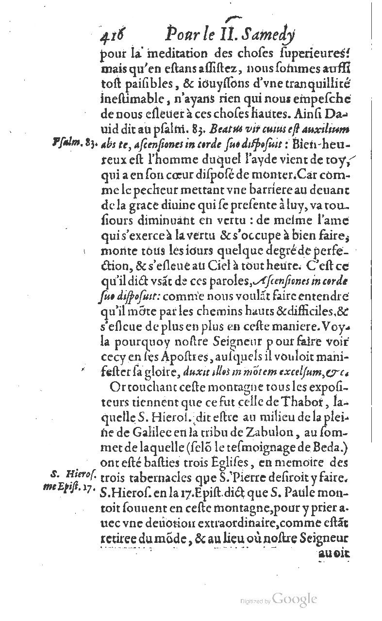 1607 - Nicolas Du Fossé - Trésor quadragésimal - T 01 - BM Lyon