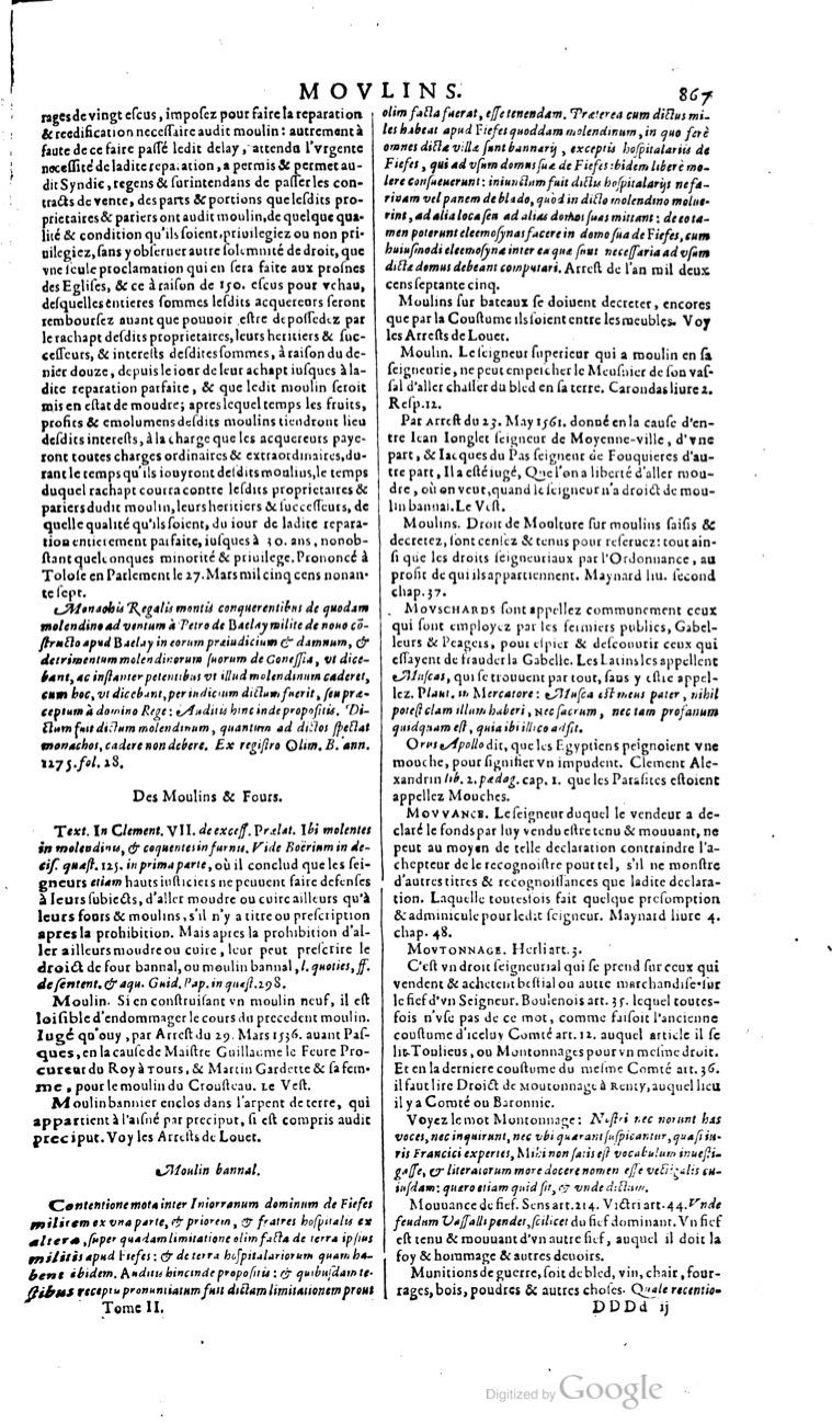 1629 - Veuve Nicolas Buon - Trésor du droit français (21754 T. 2) - BM Lyon