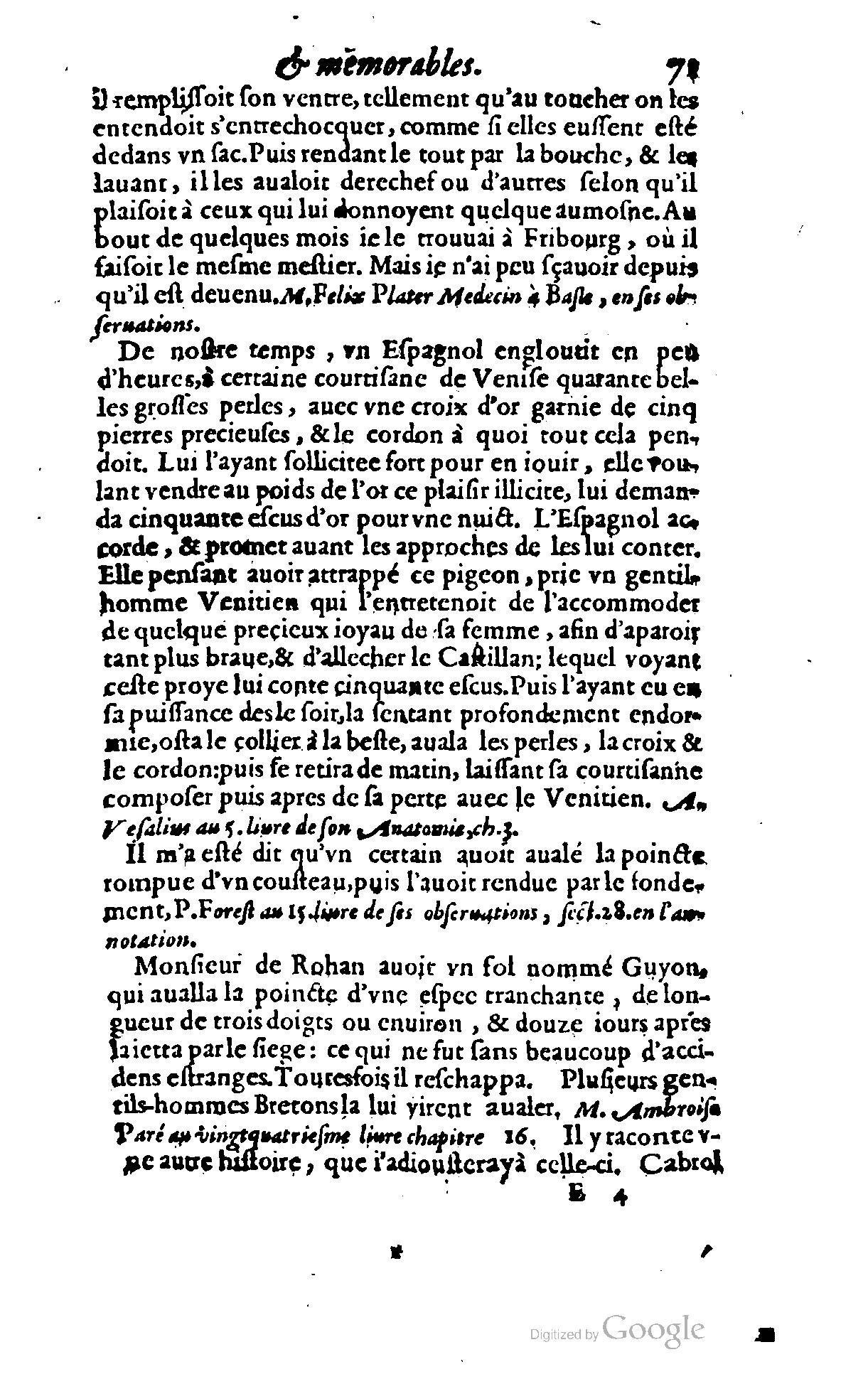 1620 - Samuel Crespin - Trésor d’histoires admirables et mémorables - BCU Lausanne