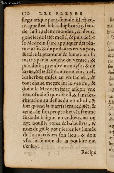 1586 - Benoît Rigaud - Trésor des fleurs et secrets de médecine - Université Paris Cité