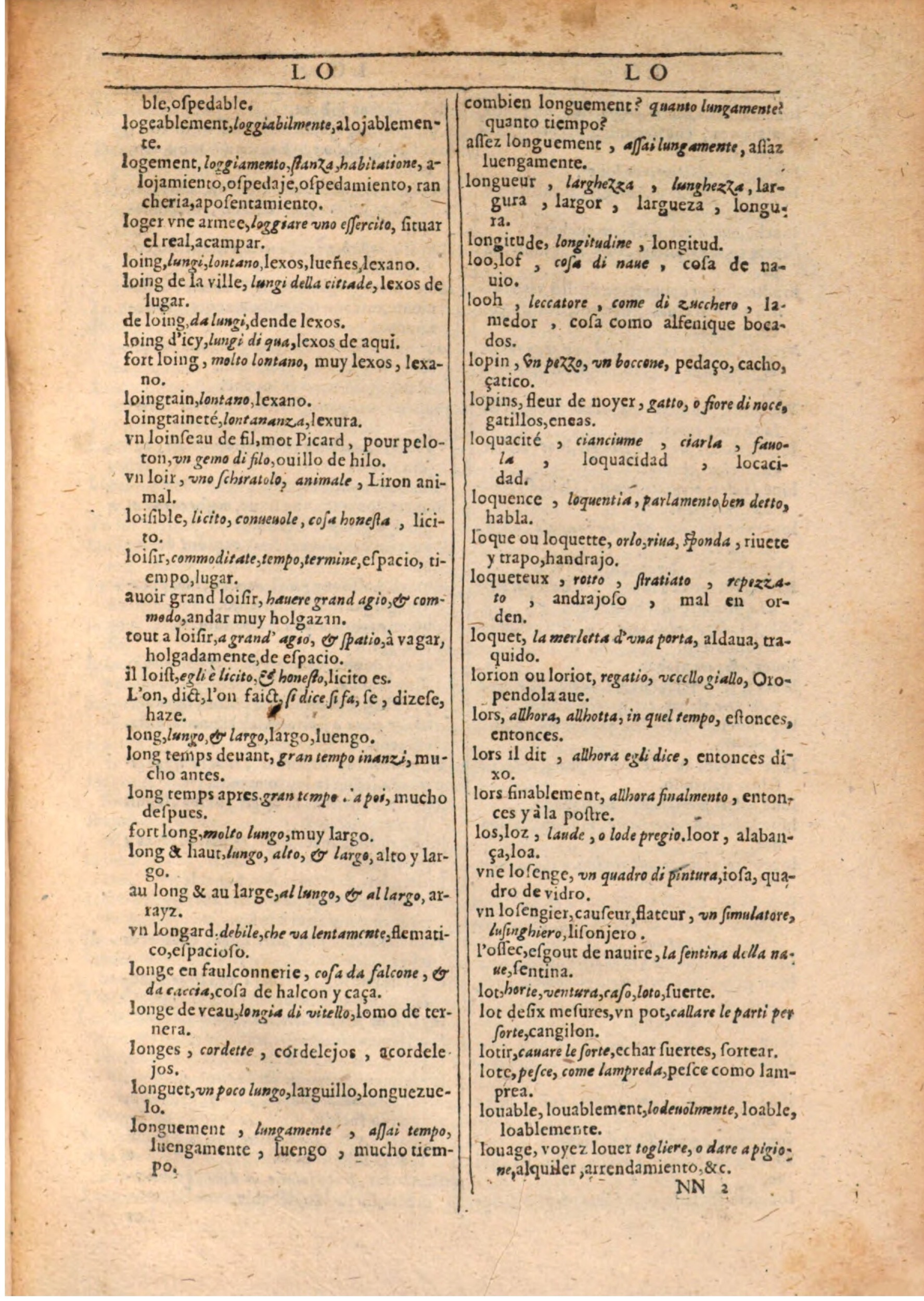 1609 - Philippe Albert et Alexandre Pernet - Trésor des trois langues française, italienne et espagnole (Seconde partie) - BSB Munich 1609 - Philippe Albert et Alexandre Pernet - Trésor des trois langues française, italienne et espagnole (Seconde partie) - BSB Munich