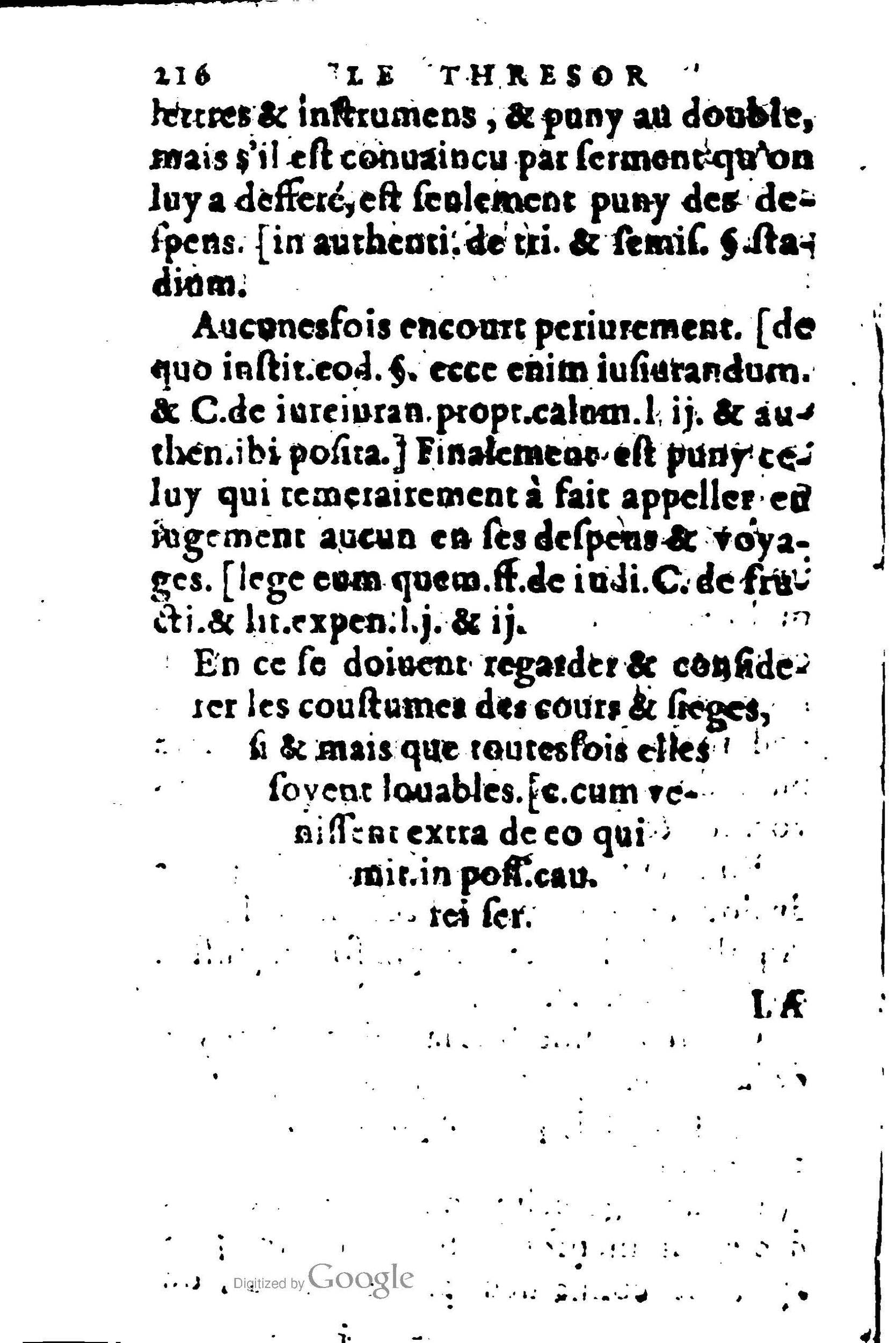 1605 - Pierre Rigaud - Trésor de pratique pour les juges - BM Lyon 1605 - Pierre Rigaud - Trésor de pratique pour les juges - BM Lyon