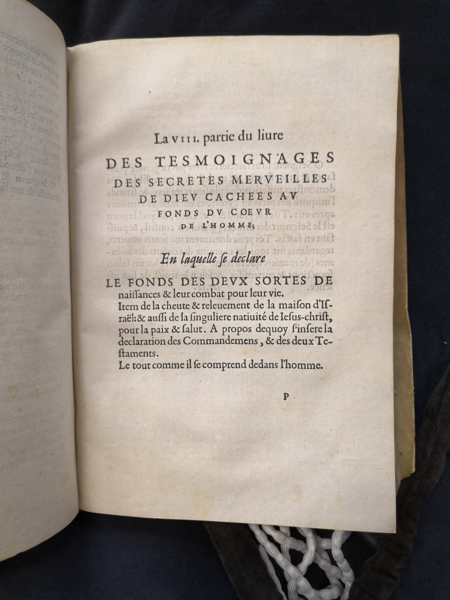 1581c. - Christophe Plantin - Le Livre des témoignages du Trésor caché au champ - Anvers Musée Plantin-Moretus