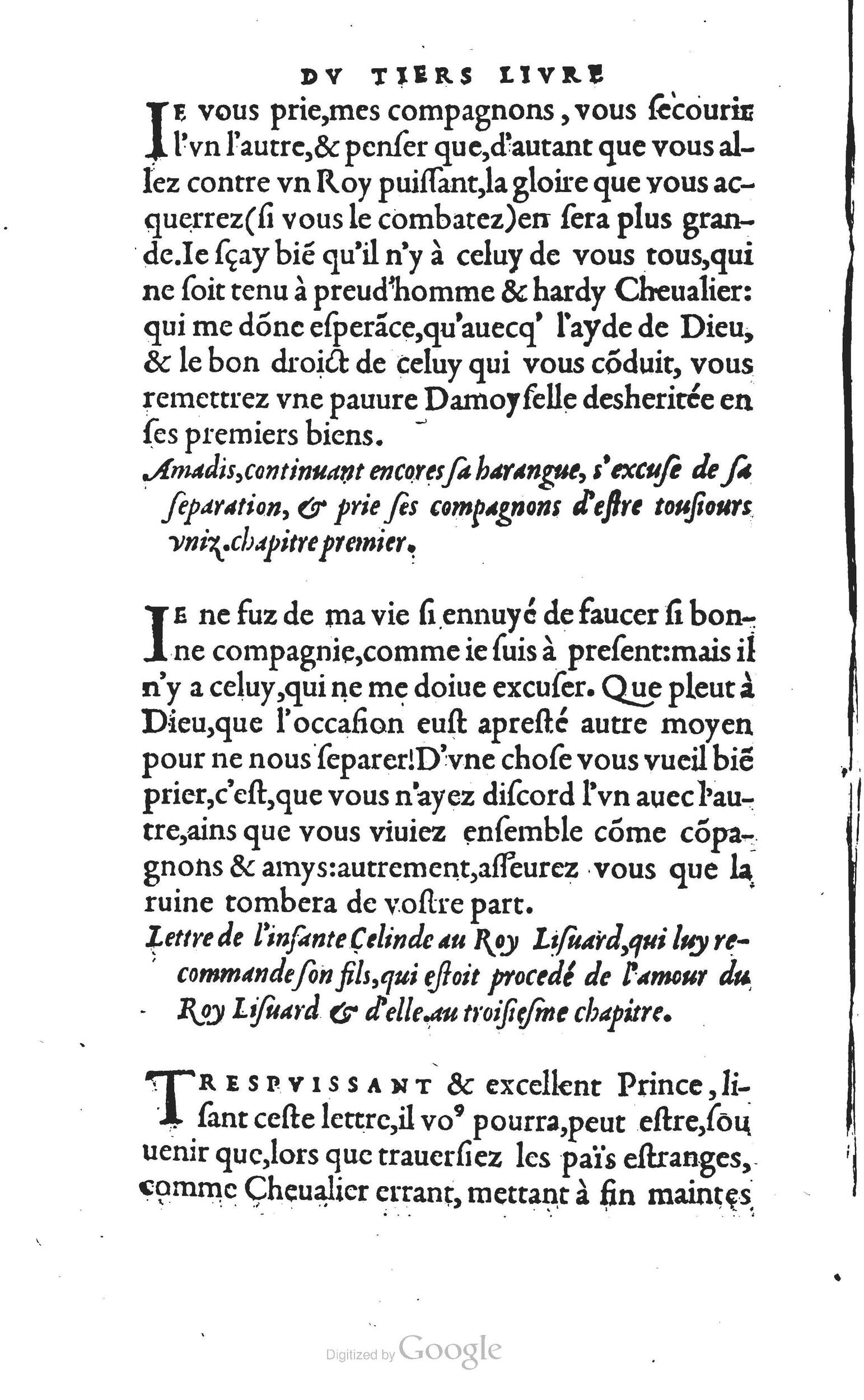 1560 - Vincent Sertenas et Gilles Robinot - Trésor des Amadis - British Library