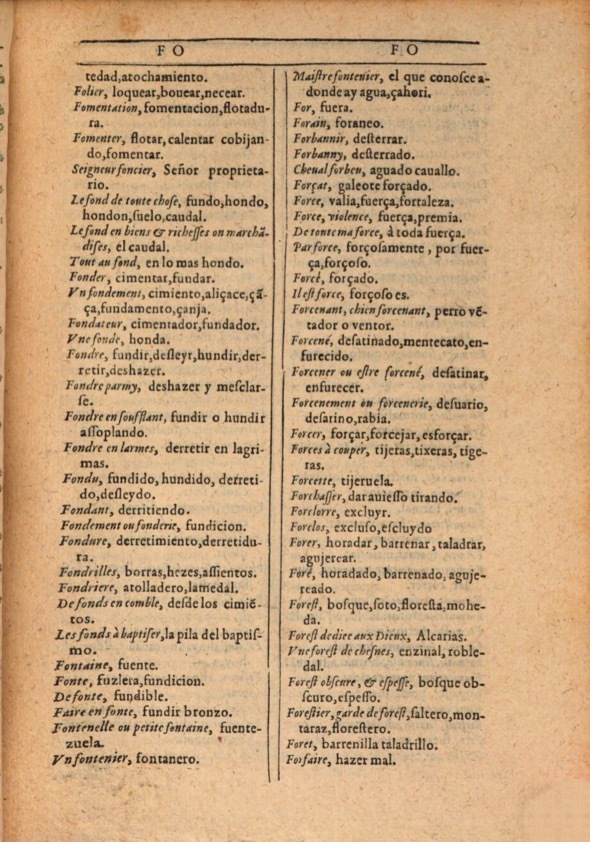1607 - Marc Orry - Trésor des deux langues espagnole et française (Première et Seconde parties) - ÖNB Wien