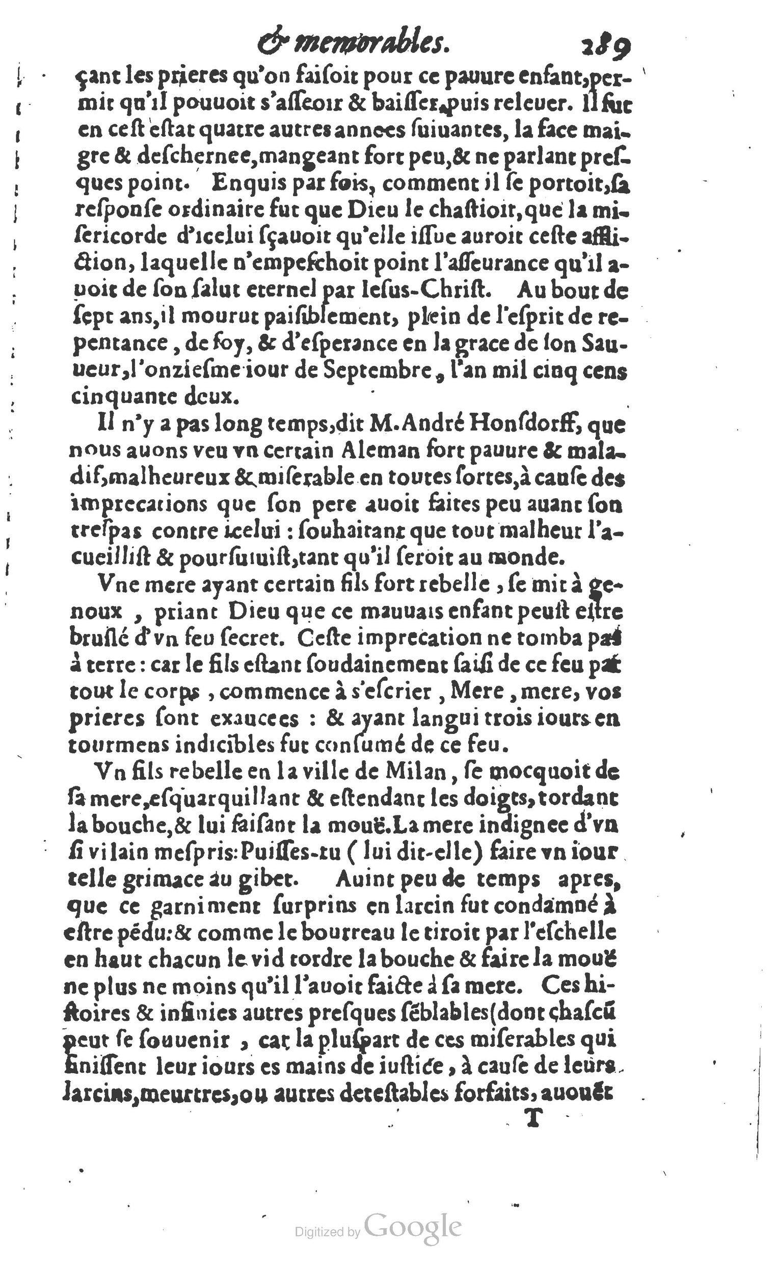 1610 - Paul Marceau - Trésor d’histoires admirables et mémorables - Princeton