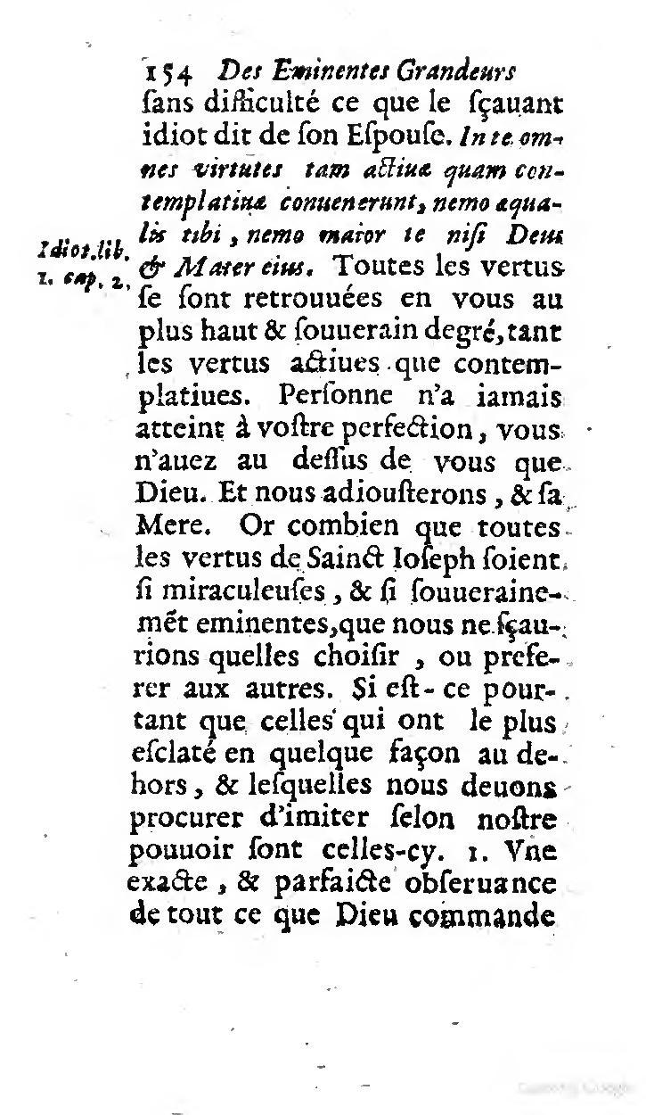 1646 - Jean Piot - Trésor inestimable de Saint-Joseph - BNC Rome