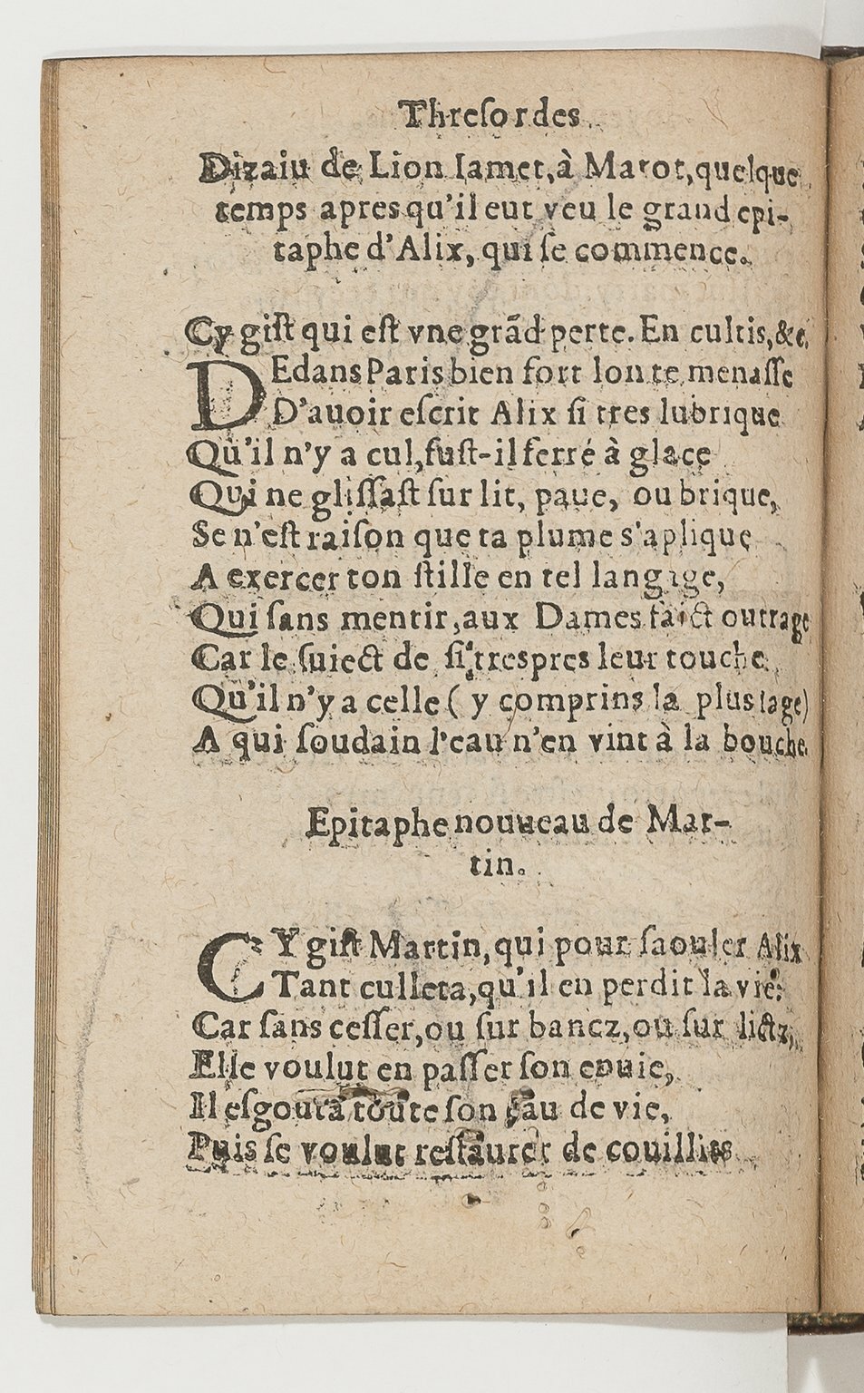 1568c. - Veuve Jean Bonfons - Trésor des joyeuses inventions du parangon de poésies - BnF Arsenal