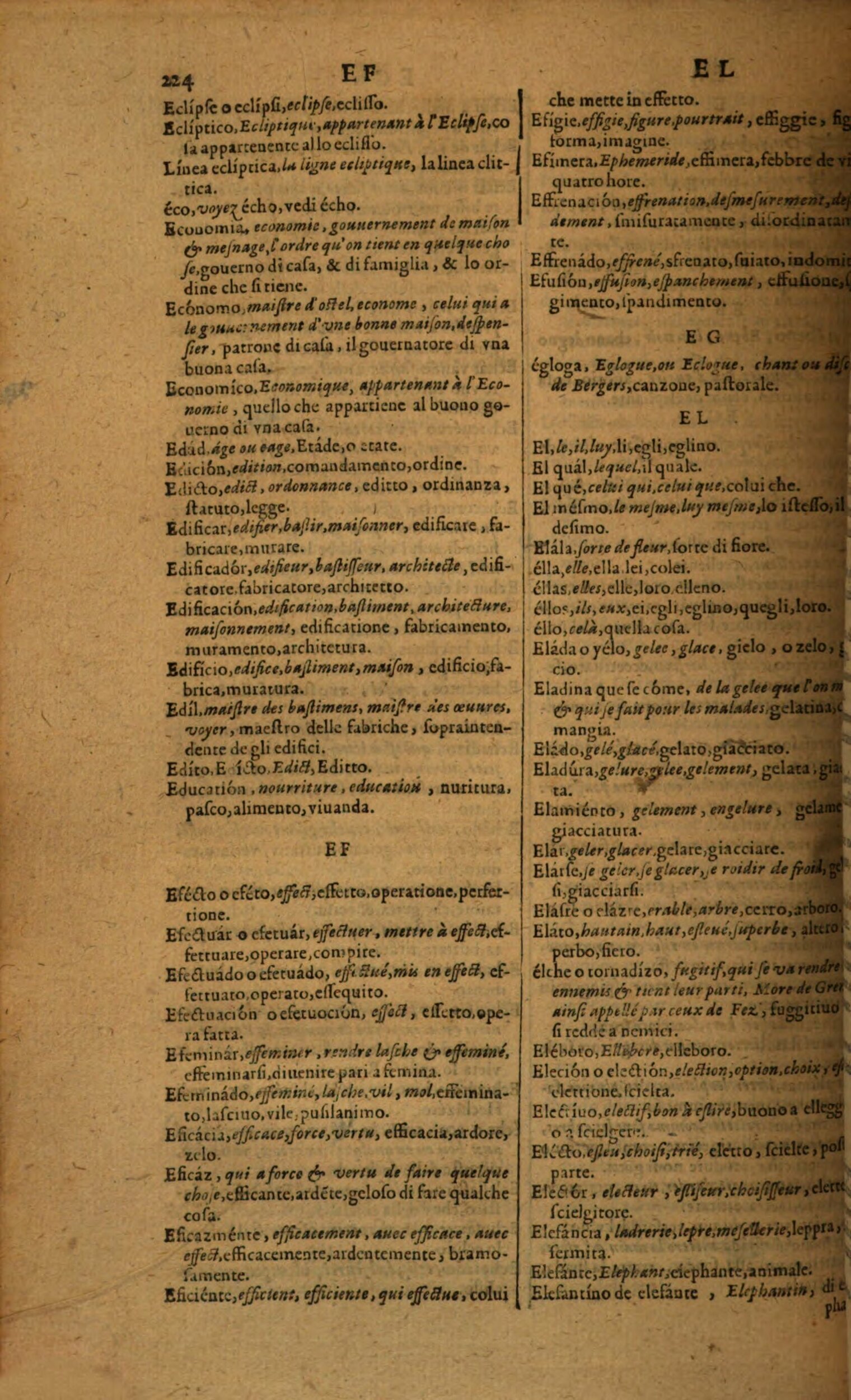 1617 - Samuel Crespin - Trésor des trois langues espagnole, française et italienne (Première partie) - Regensburg