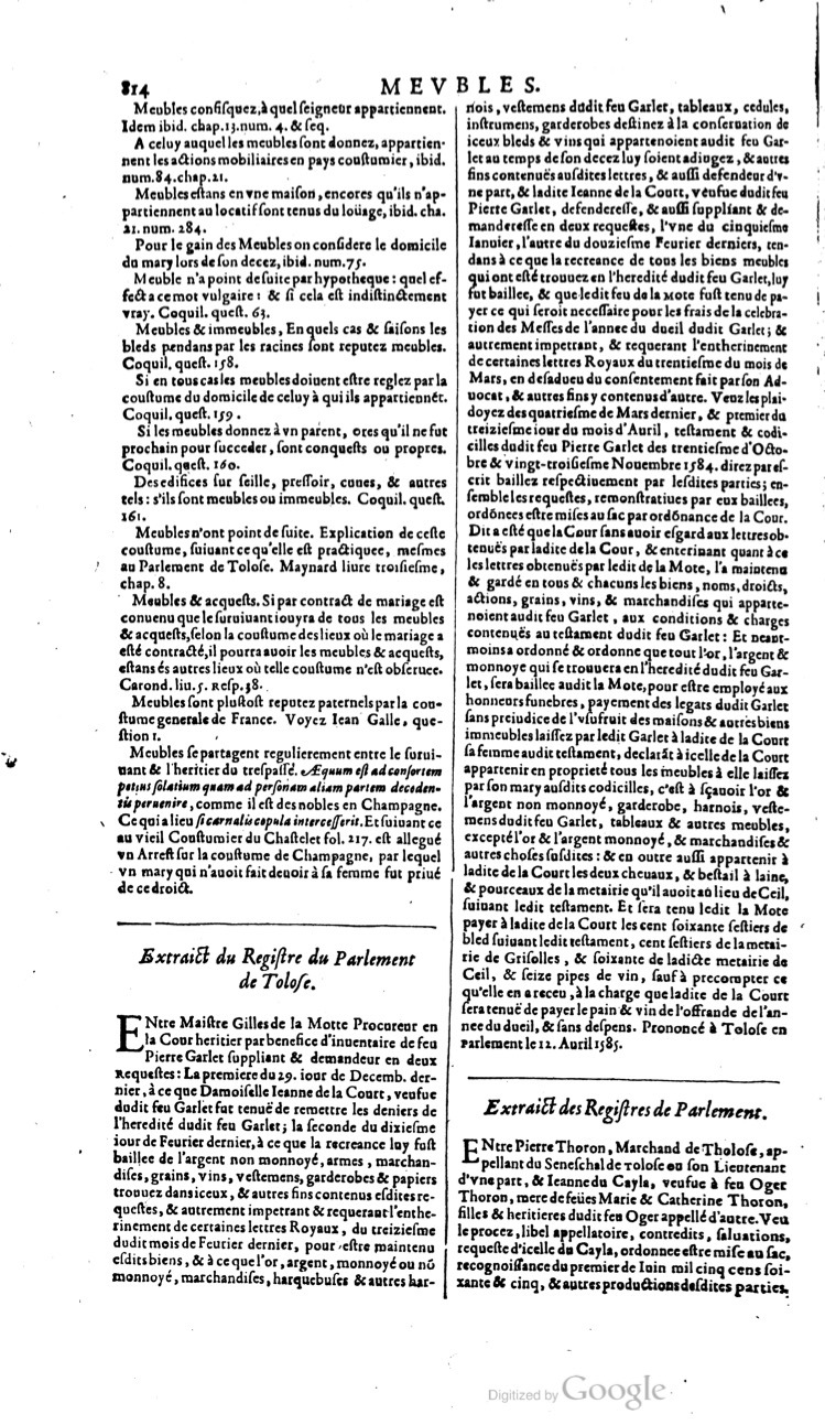 1629 - Veuve Nicolas Buon - Trésor du droit français (21754 T. 2) - BM Lyon