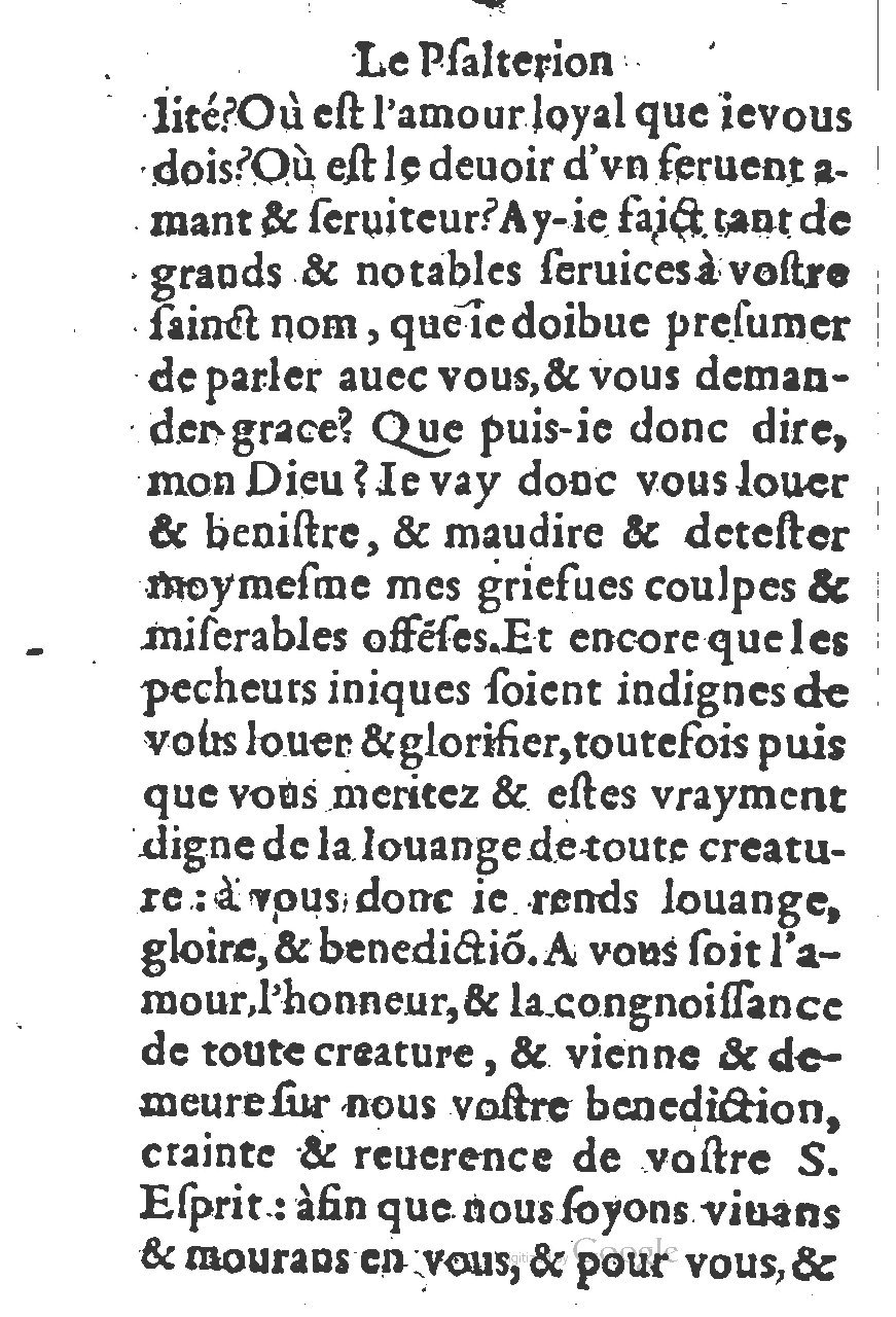 1578 - Guillaume Chaudière - Trésor de dévotion traitant de plusieurs belles vertus - BM Lyon