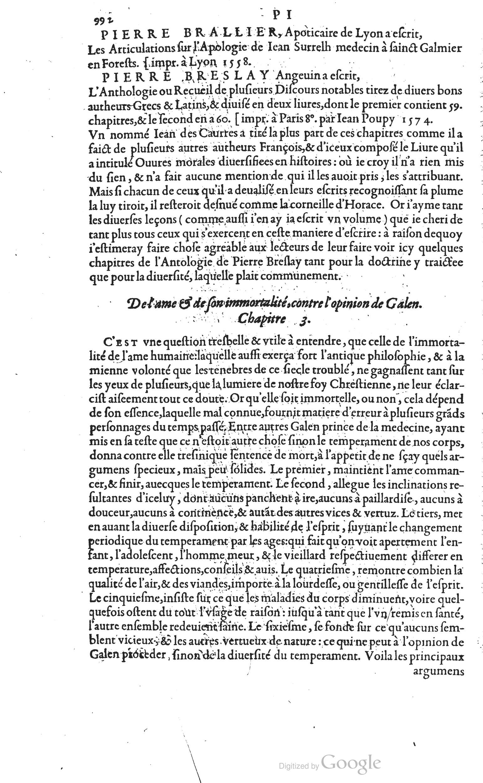 1585 - Barthélemy Honorat - Bibliothèques françaises - BSB Munich