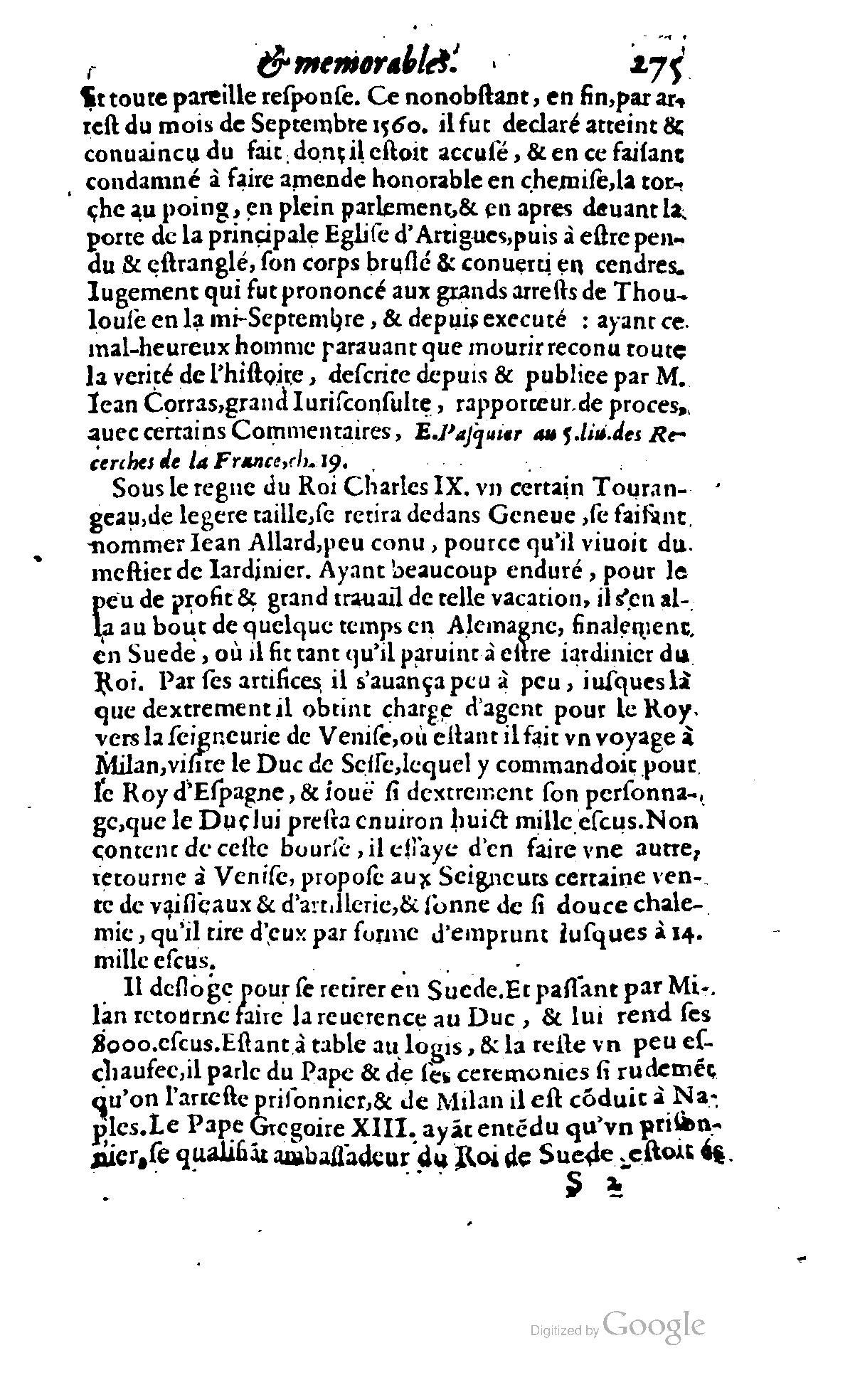1620 - Samuel Crespin - Trésor d’histoires admirables et mémorables - BCU Lausanne