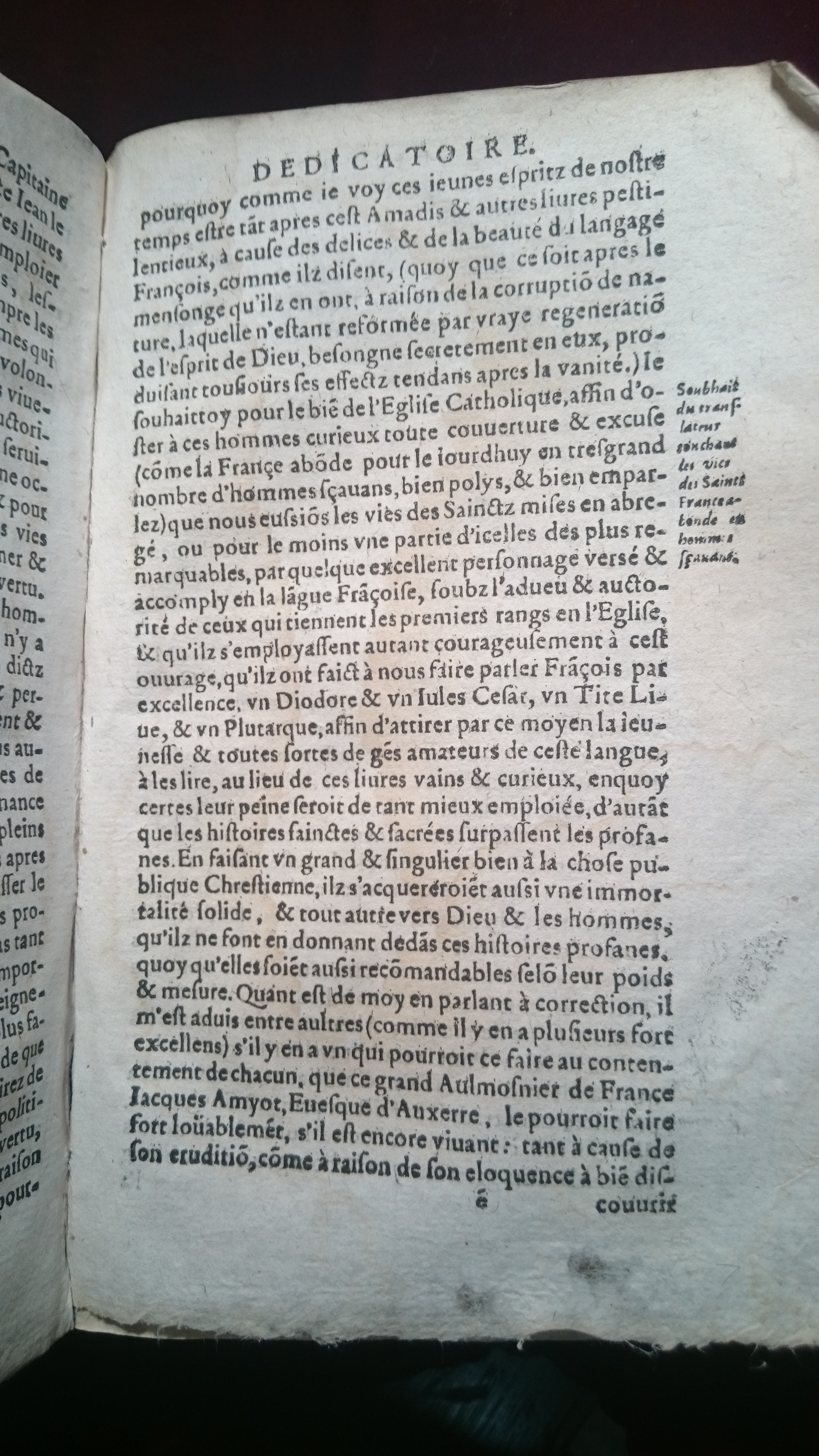1596 - Jean Bogart - Trésor des faits et dits mémorables des hommes saints et illustres - BM Amiens