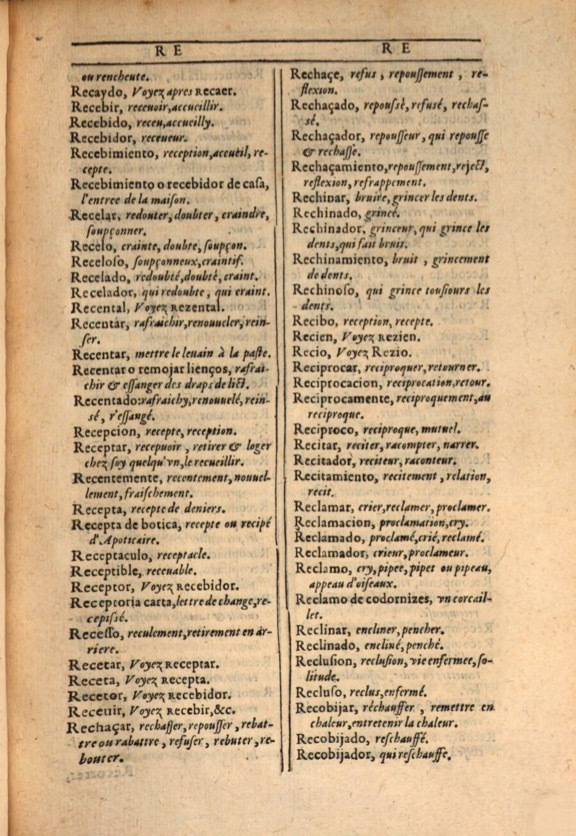 1607 - Marc Orry - Trésor des deux langues espagnole et française (Première et Seconde parties) - ÖNB Wien