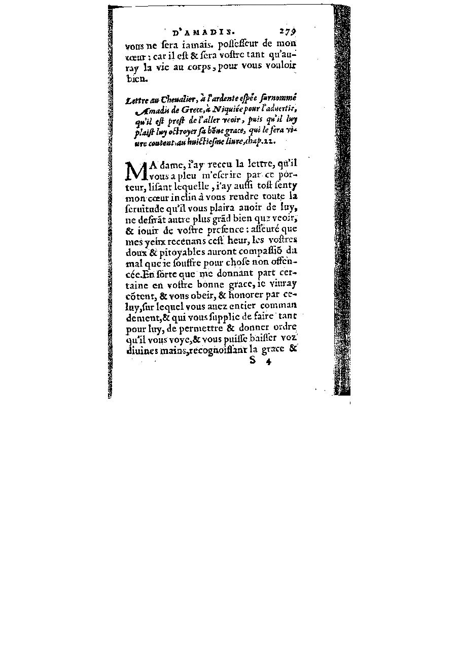1572 - Veuve Gabriel Cotier - Trésor des Amadis - BM Lyon