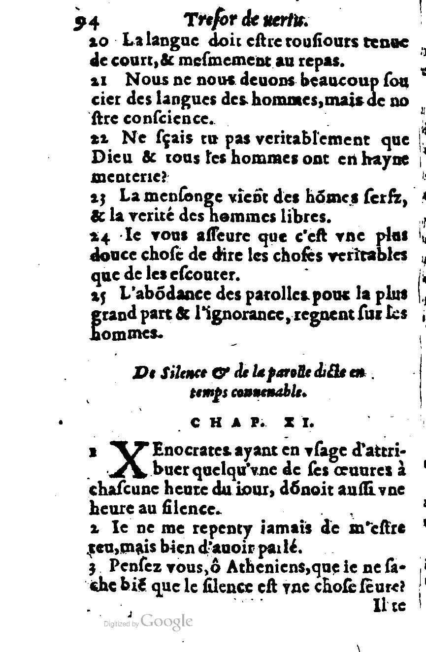 1576 - Benoît Rigaud - Trésor de vertu - British Library 1576 - Benoît Rigaud - Trésor de vertu - British Library