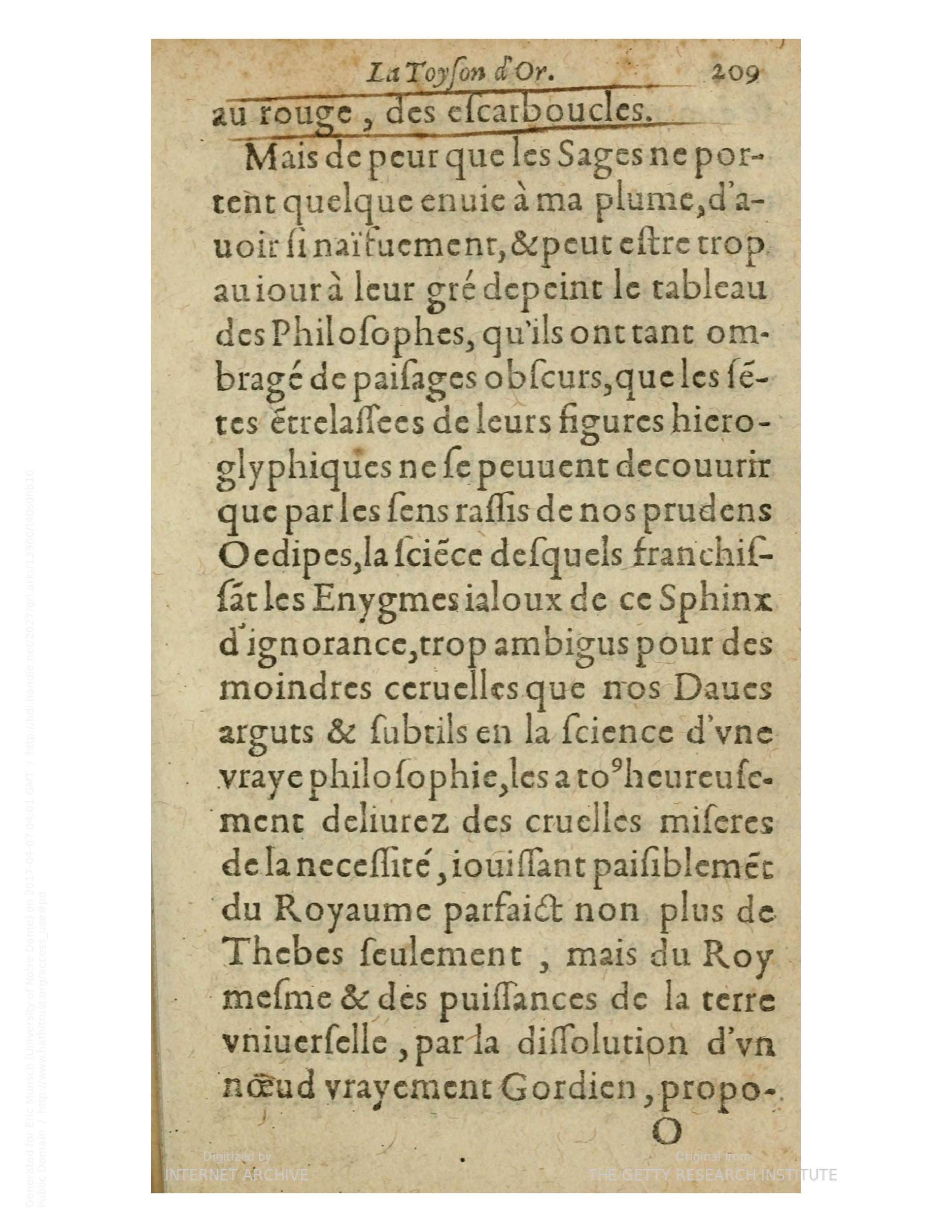 1612 - Charles Sevestre - Toison d’or ou la fleur des trésors - Getty Research Institute