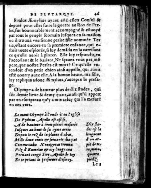 1574 - Benoît Rigaud - Trésor des vies de Plutarque - Avignon