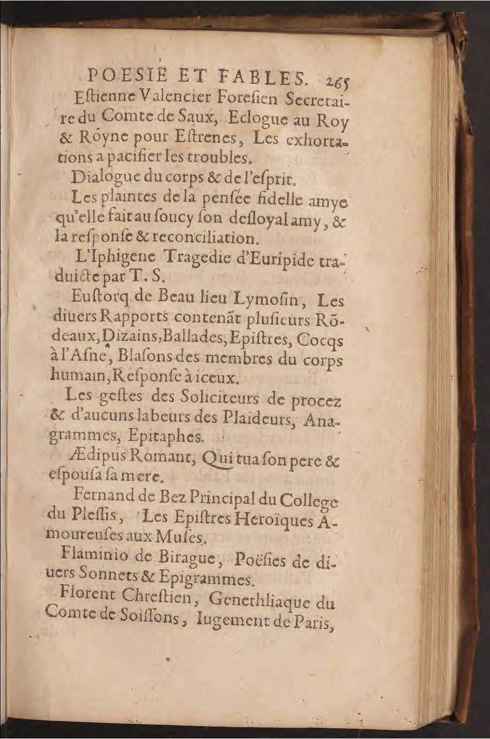 1602 - François Jacquin - Trésor des bons esprits français - BnF Arsenal