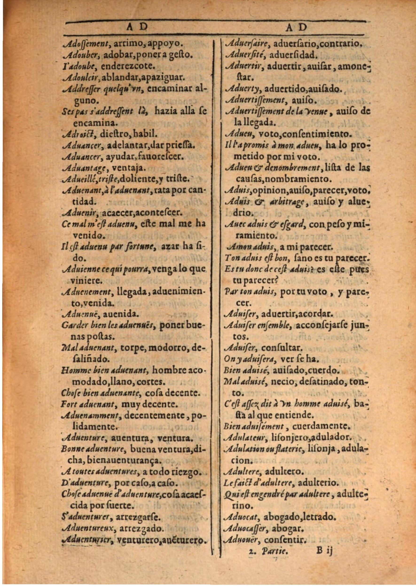 1607 - Marc Orry - Trésor des deux langues espagnole et française (Seconde partie) - BSB Munich 1607 - Marc Orry - Trésor des deux langues espagnole et française (Seconde partie) - BSB Munich