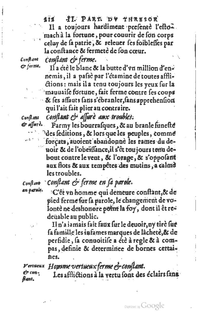 1610 - Louis Coste - Trésor de l’éloquence française (Seconde partie) - BM Lyon