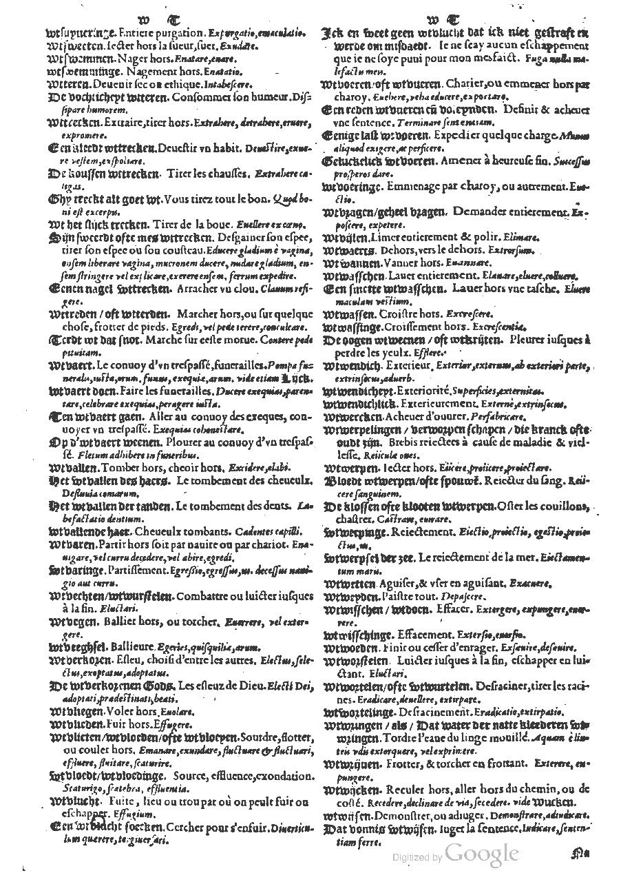 1573 - Christophe Plantin - Trésor du langage bas-allemand - BM Lyon