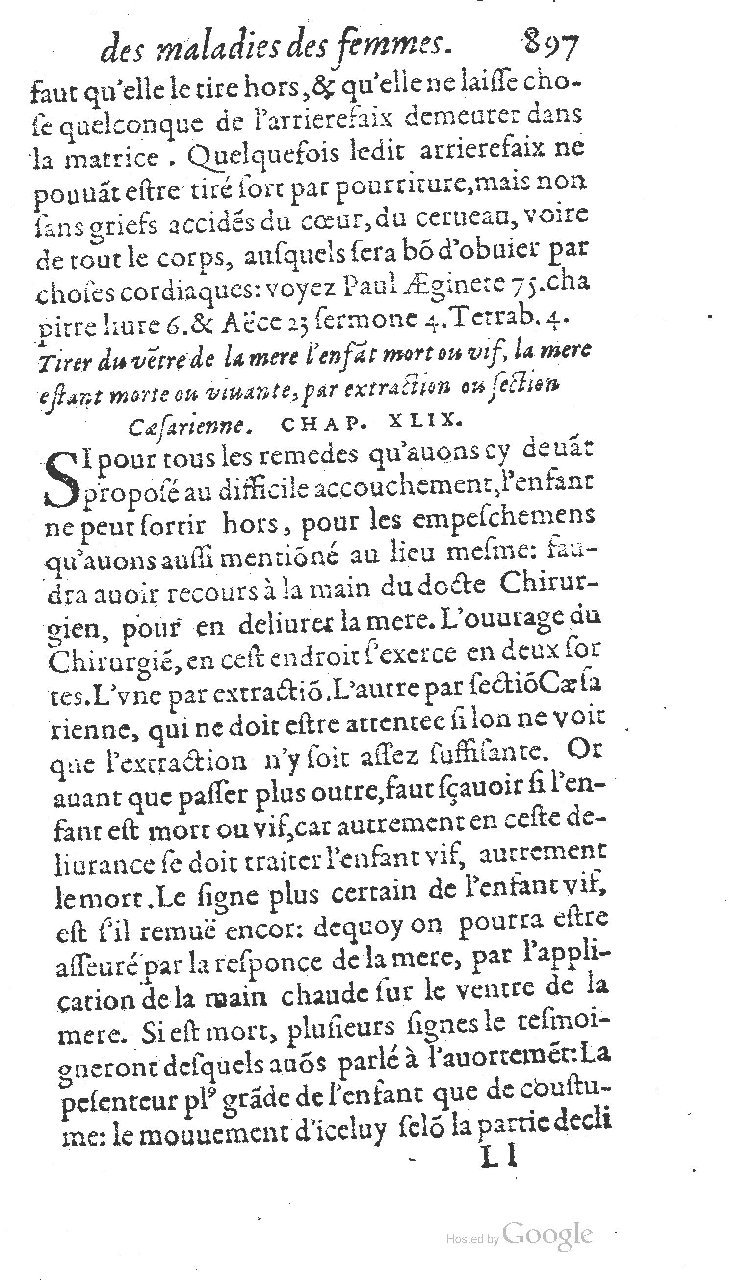 1585 - Jacques du Puis - Trésor des remèdes secrets pour les maladies des femmes - BnF
