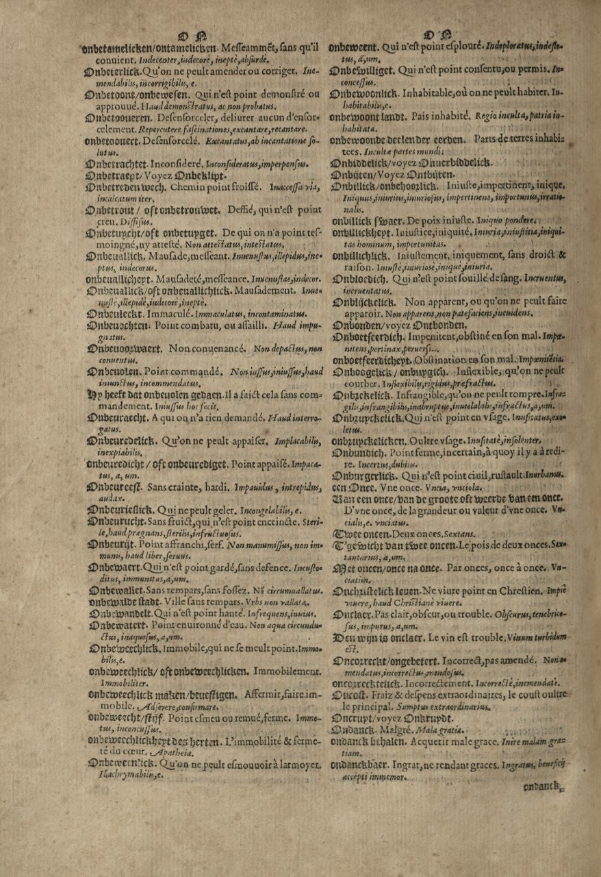 1573 - Christophe Plantin - Trésor du langage bas-allemand - Greifswald