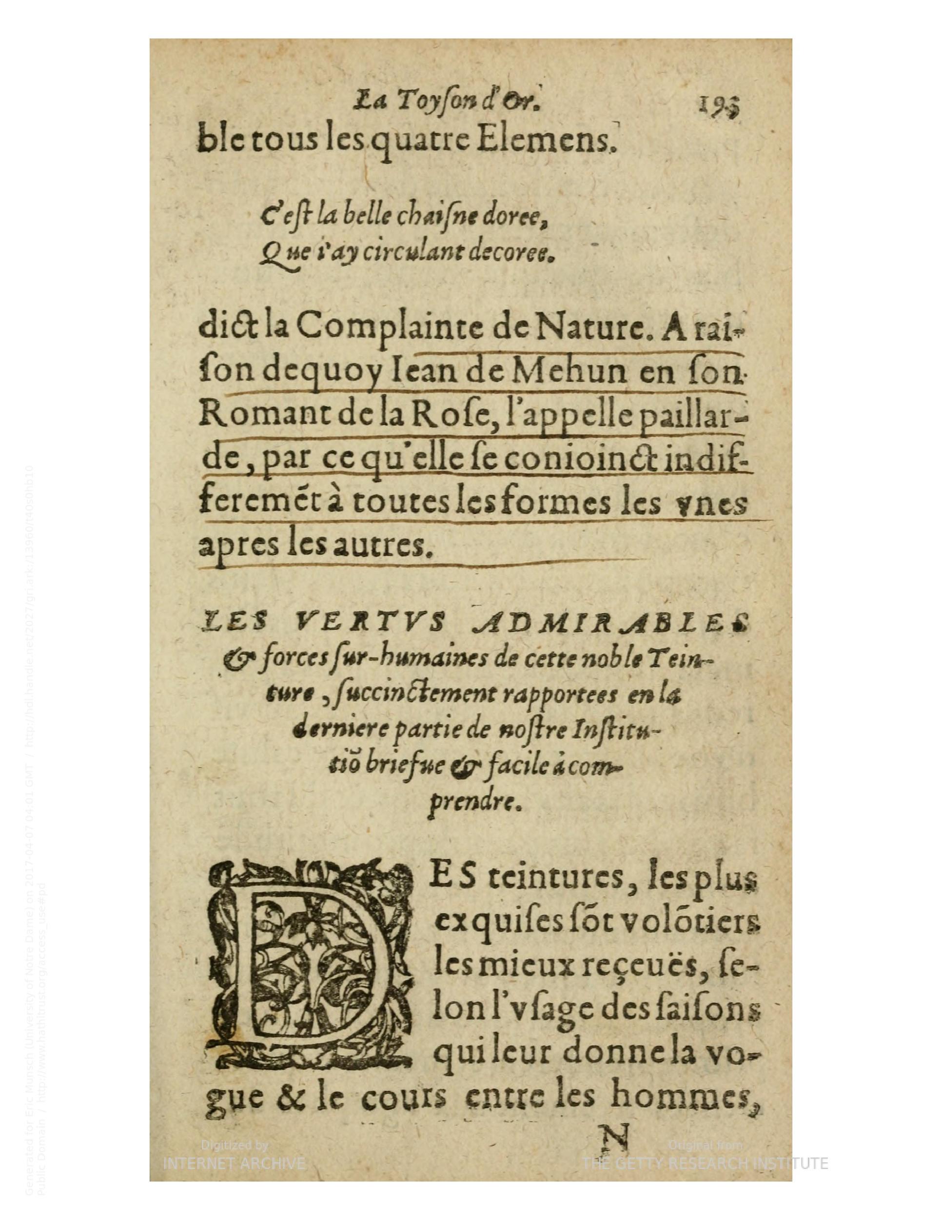 1612 - Charles Sevestre - Toison d’or ou la fleur des trésors - Getty Research Institute 1612 - Charles Sevestre - Toison d’or ou la fleur des trésors - Getty Research Institute