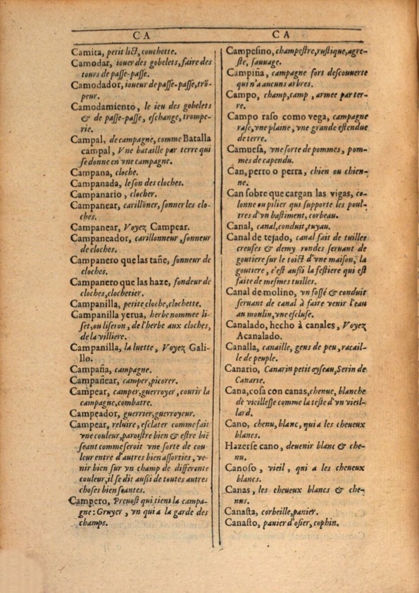 1607 - Marc Orry - Trésor des deux langues espagnole et française (Première et Seconde parties) - ÖNB Wien