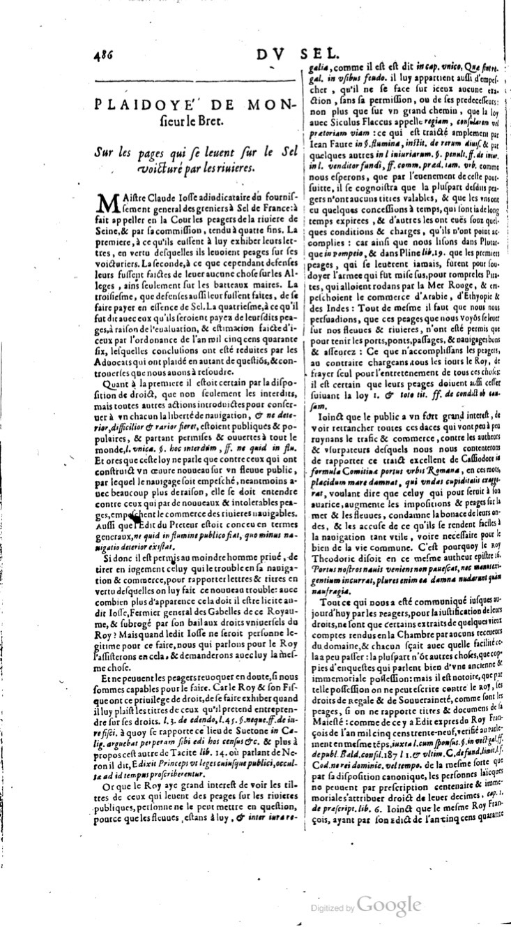1629 - Veuve Nicolas Buon - Trésor du droit français (21754 T. 3) - BM Lyon