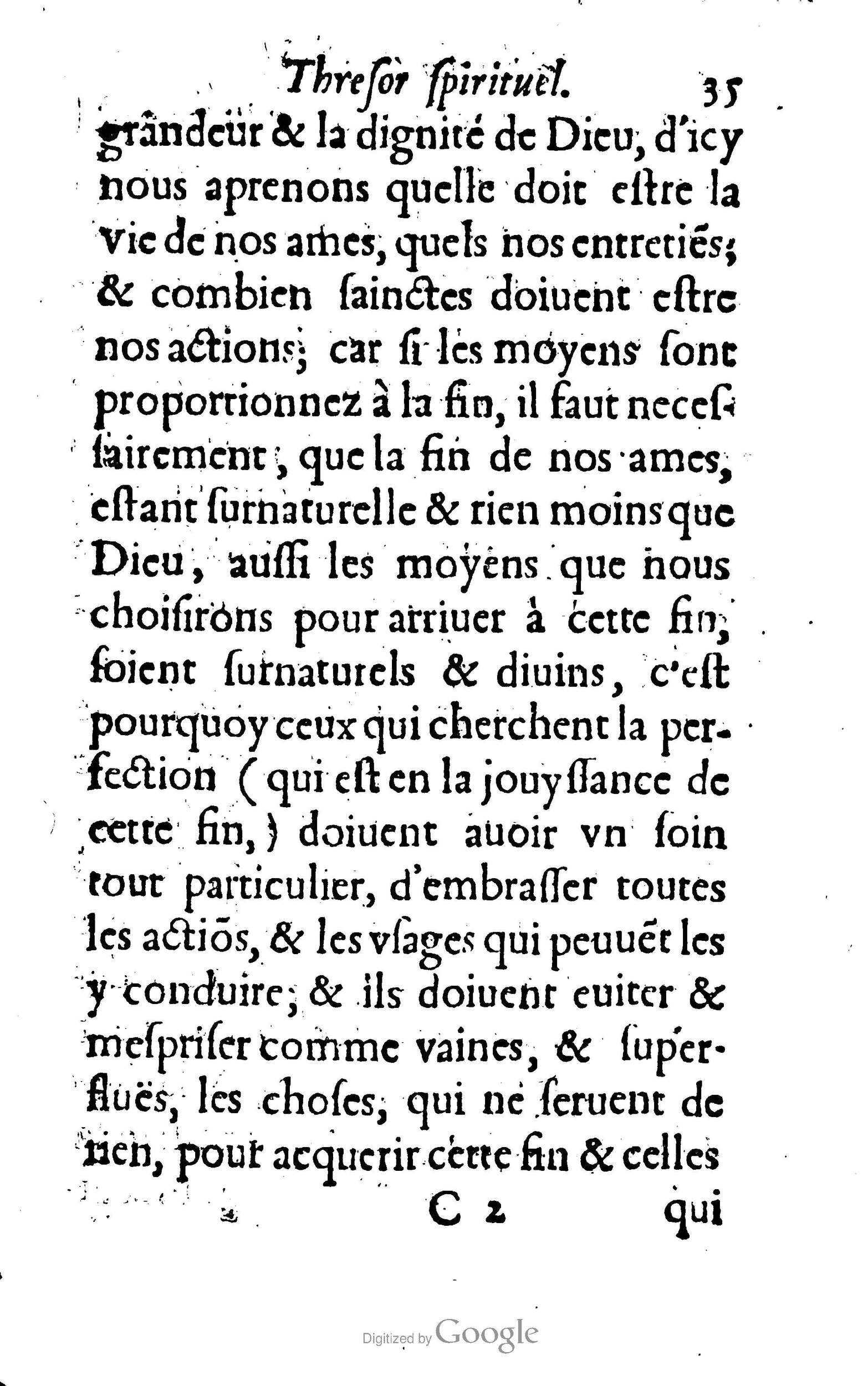 1633 - François Waudré - Trésor spirituel contenant les excellences du christianisme - BM Lyon
