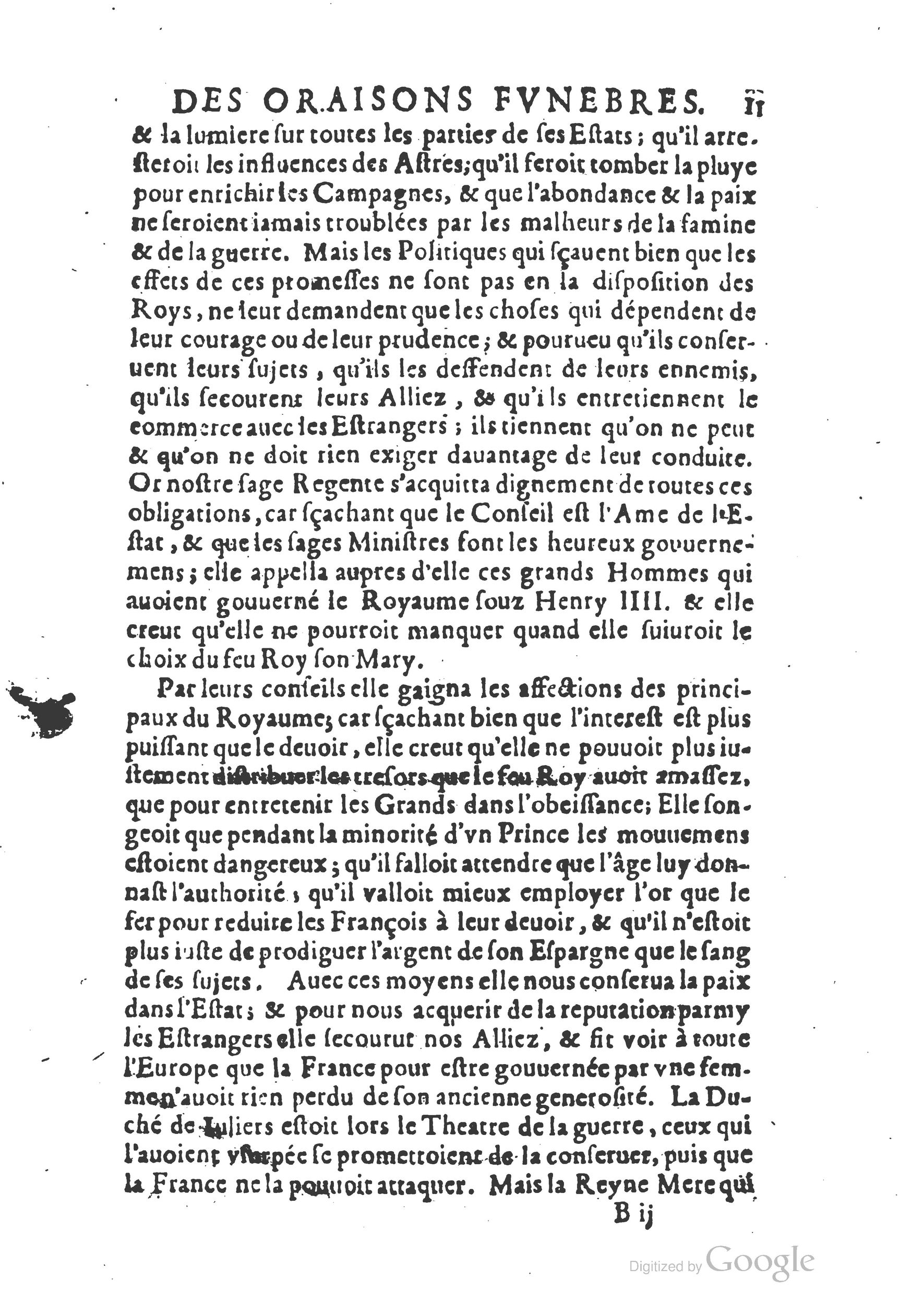 1654 - Michel Bobin - Trésor des harangues, remontrances et oraisons funèbres - BM Lyon