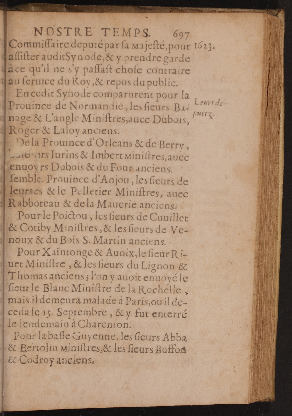 1626 - Joseph Bouillerot - Trésor de l’histoire générale de notre temps - BnF Arsenal