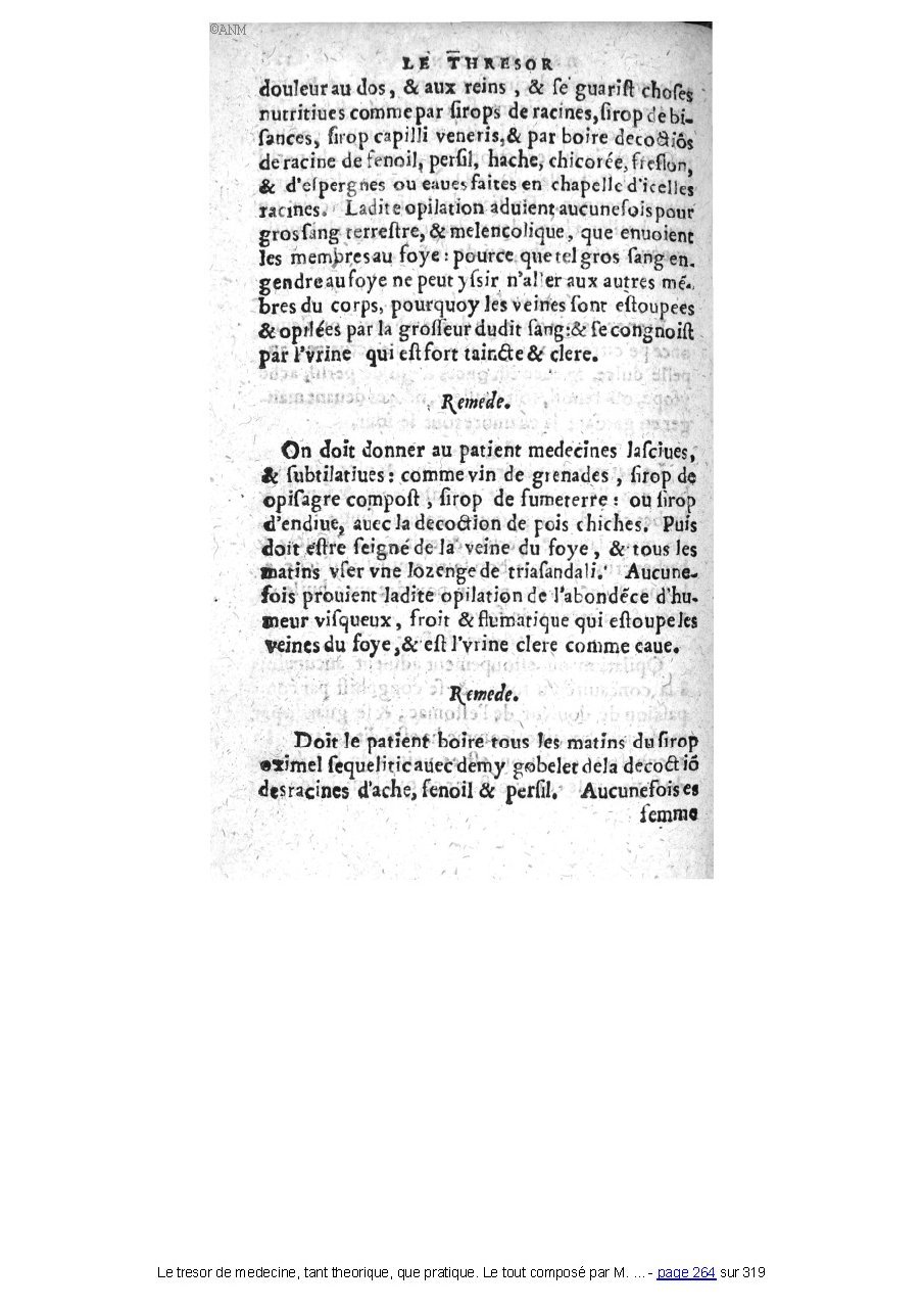1560 - Pierre et Jan Moine - Trésor de médecine - Université Paris Cité
