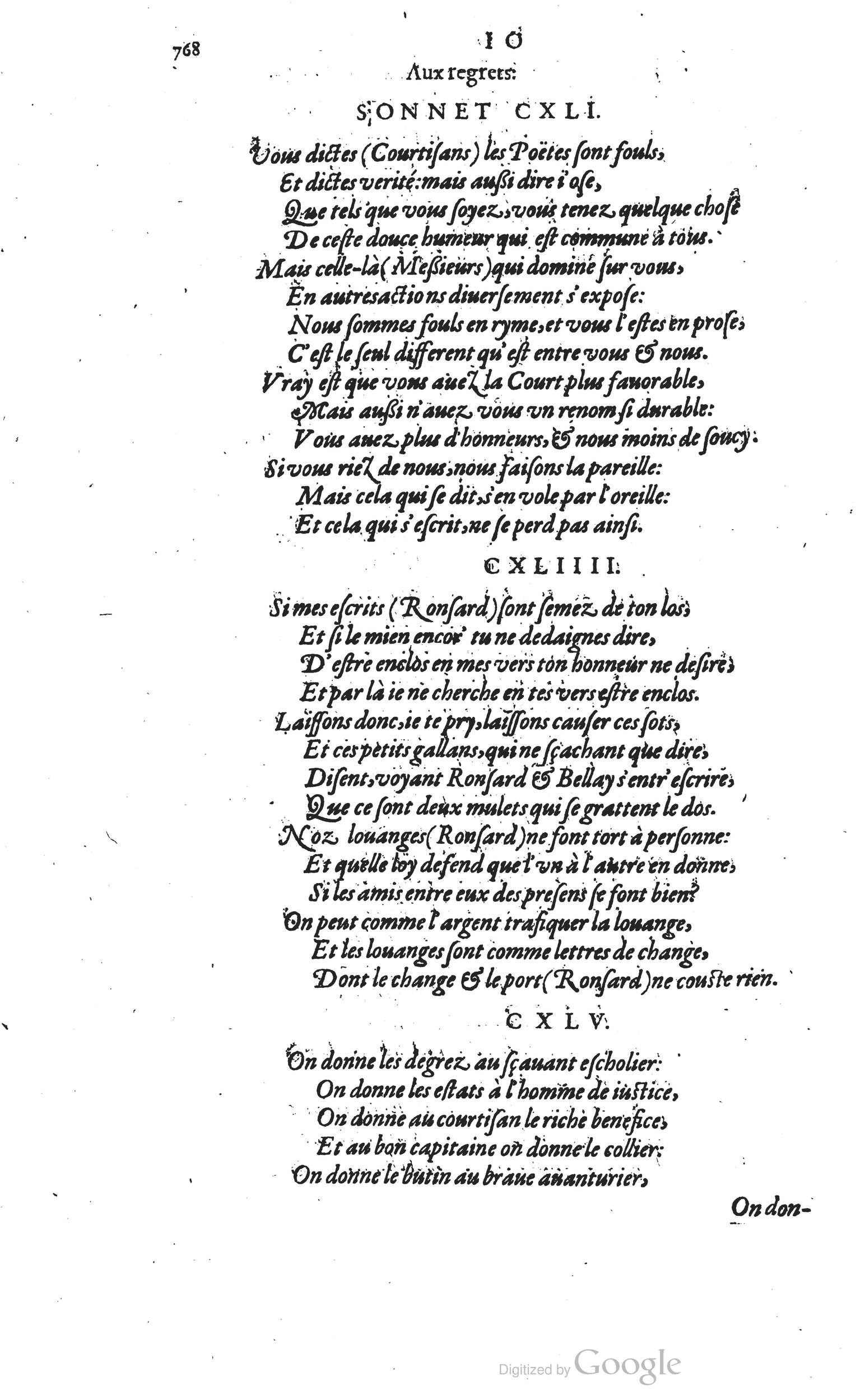 1585 - Barthélemy Honorat - Bibliothèques françaises - BSB Munich