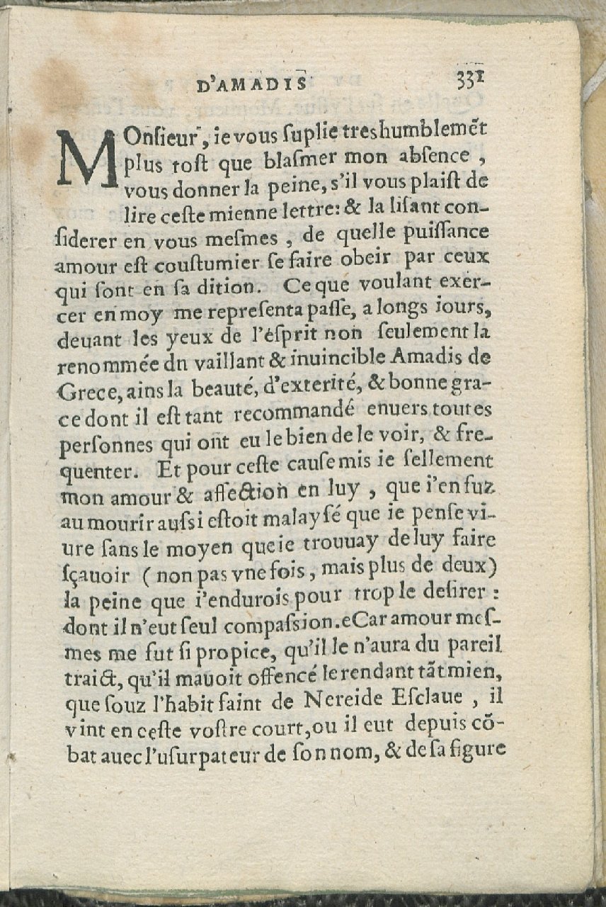 1559 - Pierre Regnard - Trésor des Amadis - Det KLG Copenhague 1559 - Pierre Regnard - Trésor des Amadis - Det KLG Copenhague