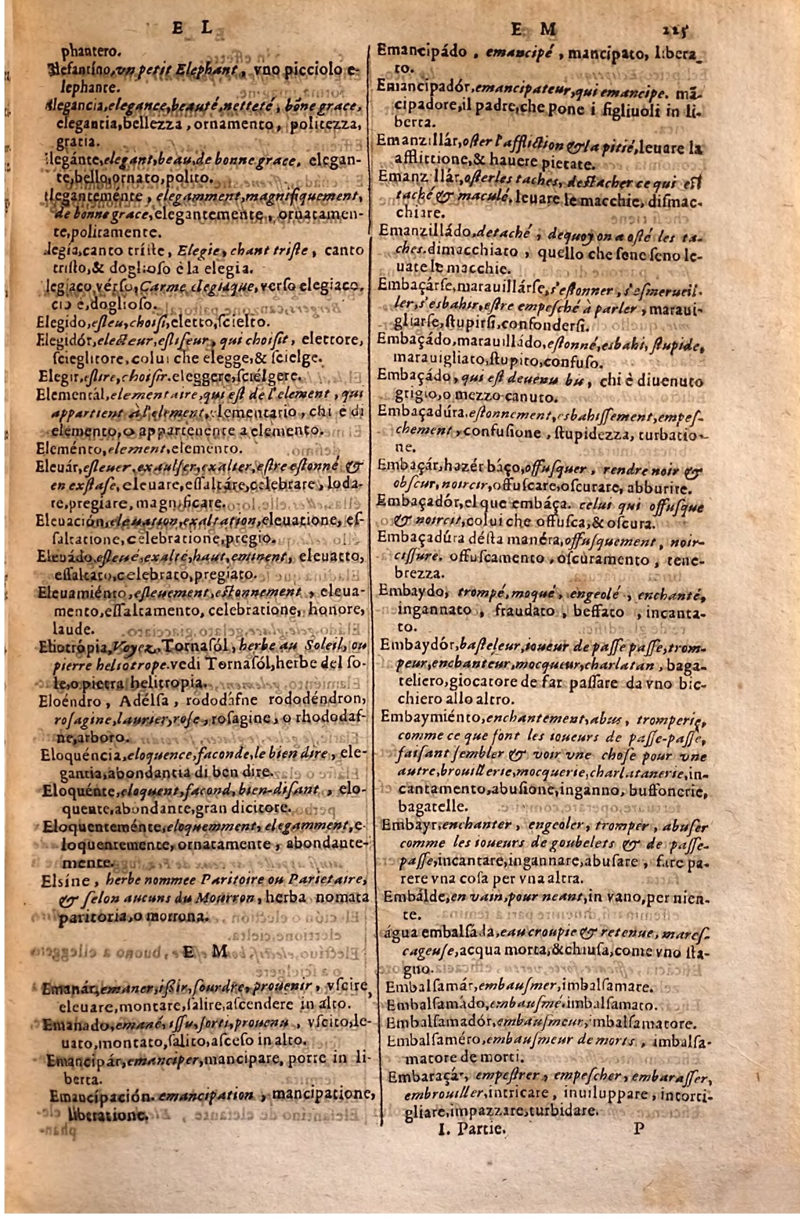 1627 - Jacques Crespin - Trésor des trois langues - Regensburg