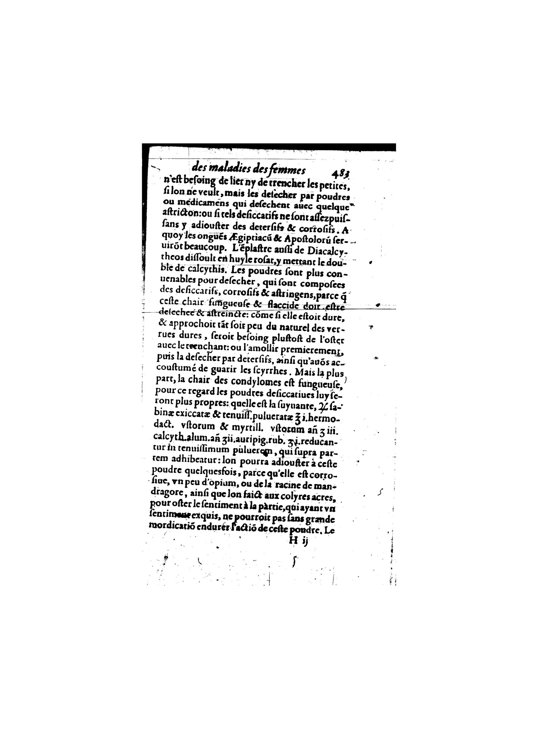 1587 - Jacques du Puis - Trésor des remèdes secrets pour les maladies des femmes - BnF