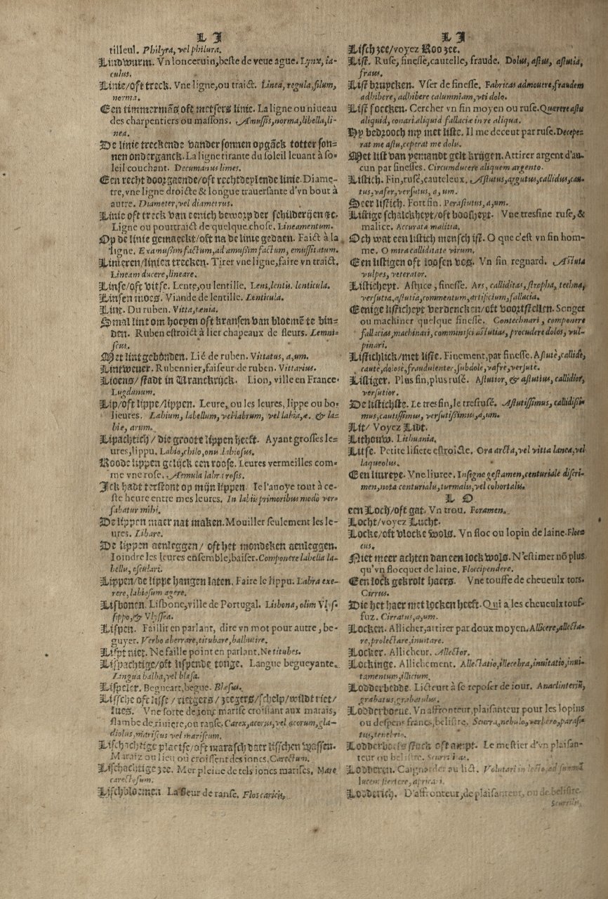 1573 - Christophe Plantin - Trésor du langage bas-allemand - Greifswald