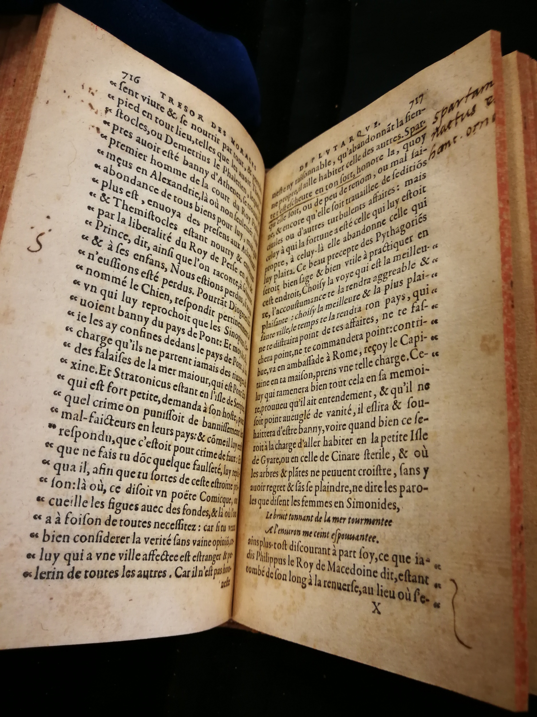 1577 - Jean Poupy - Trésor des morales de Plutarque - Les Méjanes, Aix-en-Provence