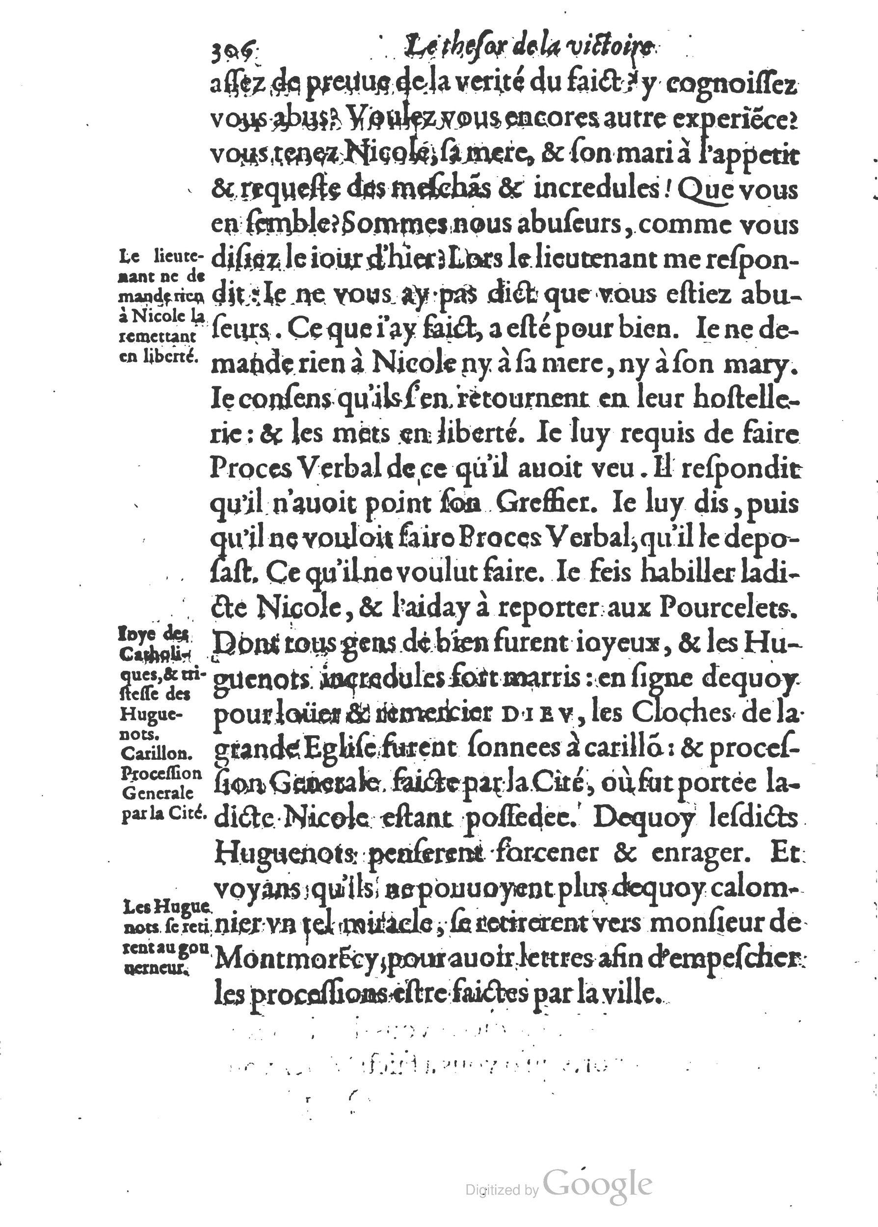 1578 - Nicolas Chesneau - Trésor et entière histoire de la triomphante victoire du corps de Dieu sur l’esprit malin - British Library