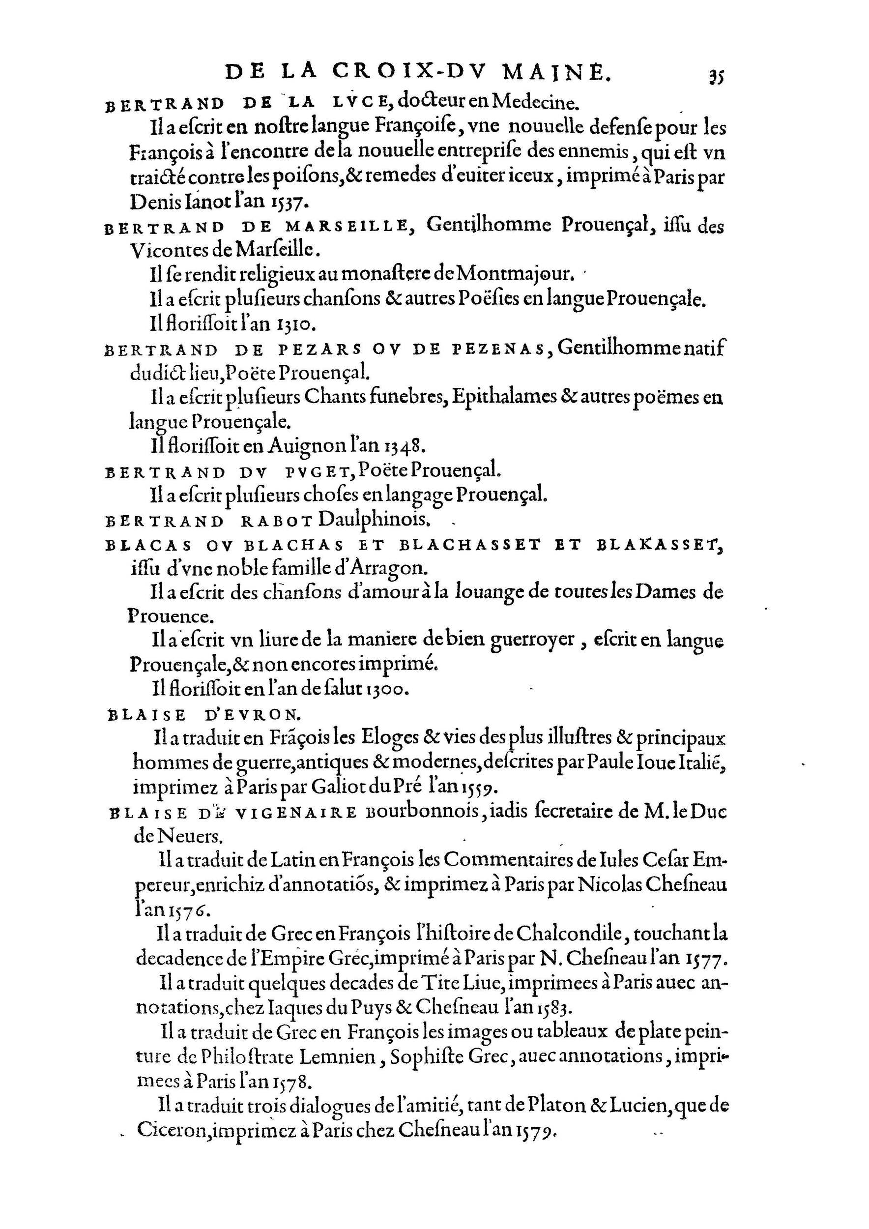 1584 - Abel L&#039;Angelier - Bibliothèques françaises - BnF