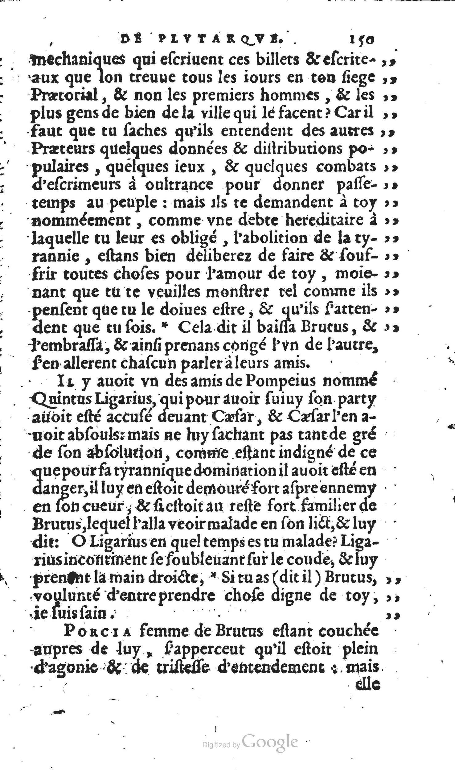 1567 - Willem Silvius - Trésor des vies de Plutarque - Anvers Musée Plantin-Moretus